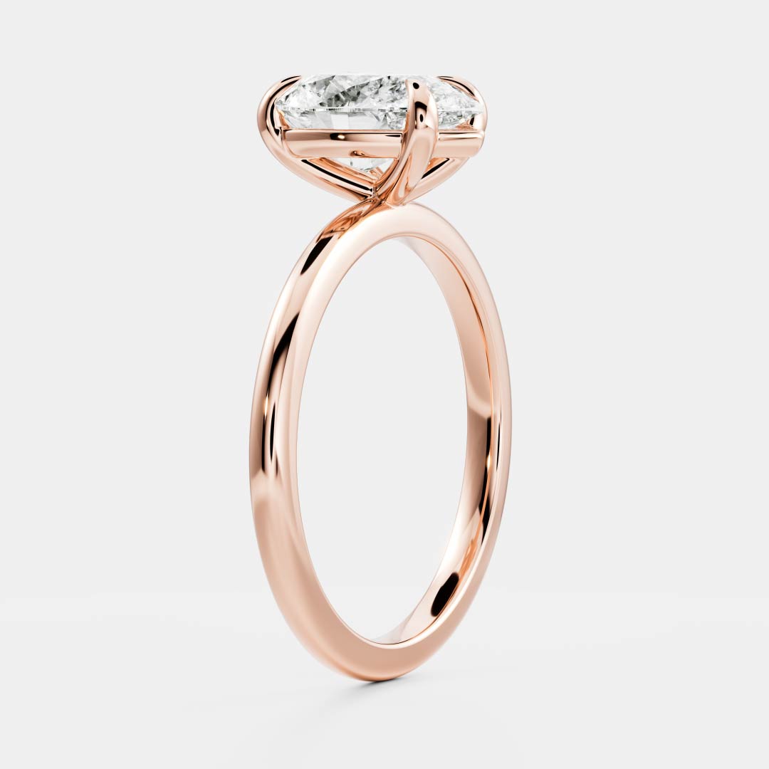 1.0 - 2.5 CT Pear Lab Grown Diamond Solitaire Engagement Ring