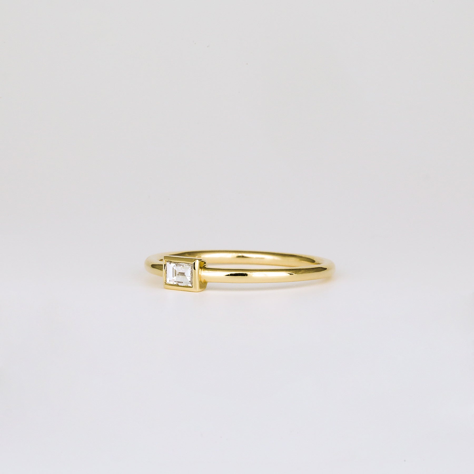 0.15 TCW Baguette EF-VVS Diamond Bezel Wedding Band