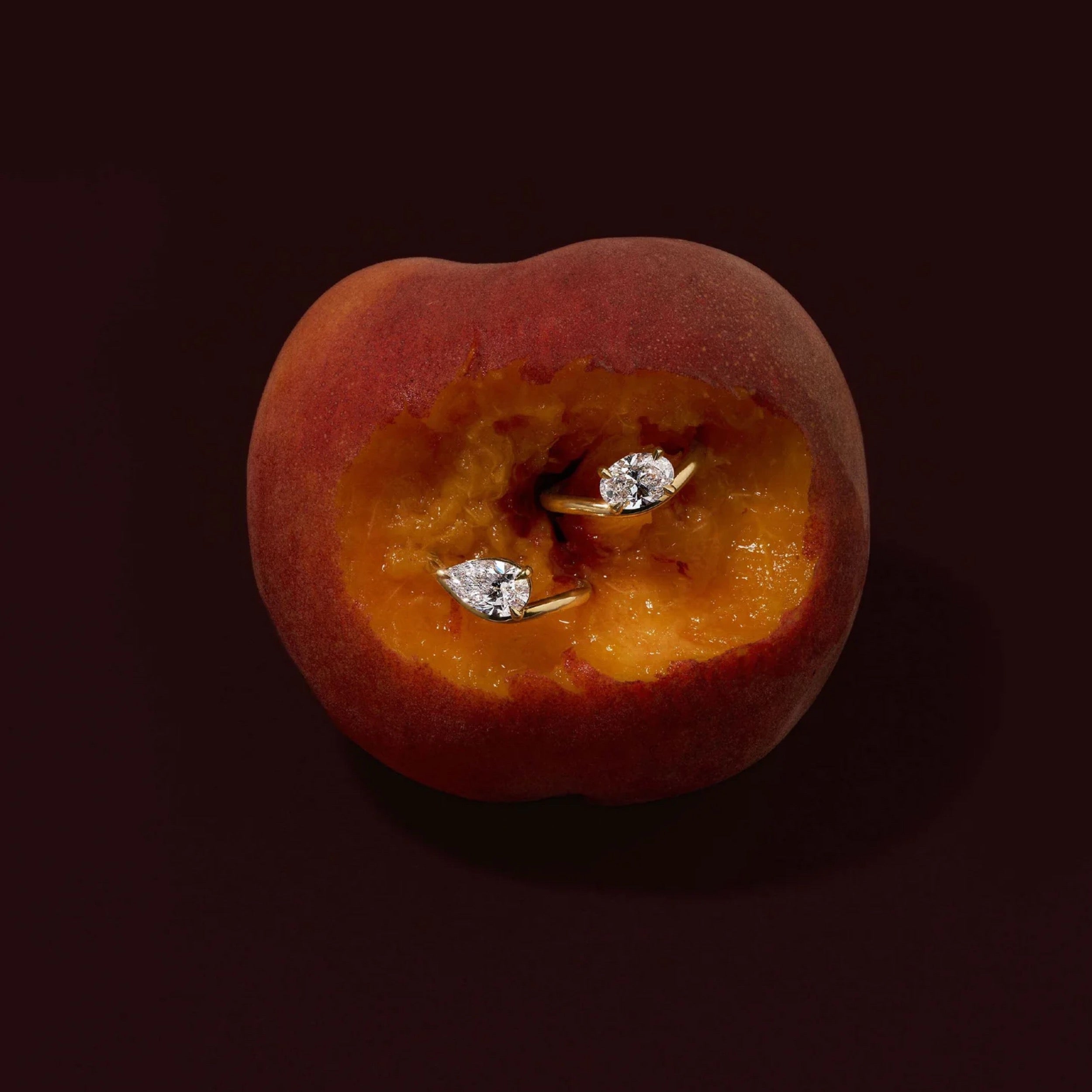 1.5 - 2.5 CT Oval Lab Grown Diamond Curved Engagement Ring