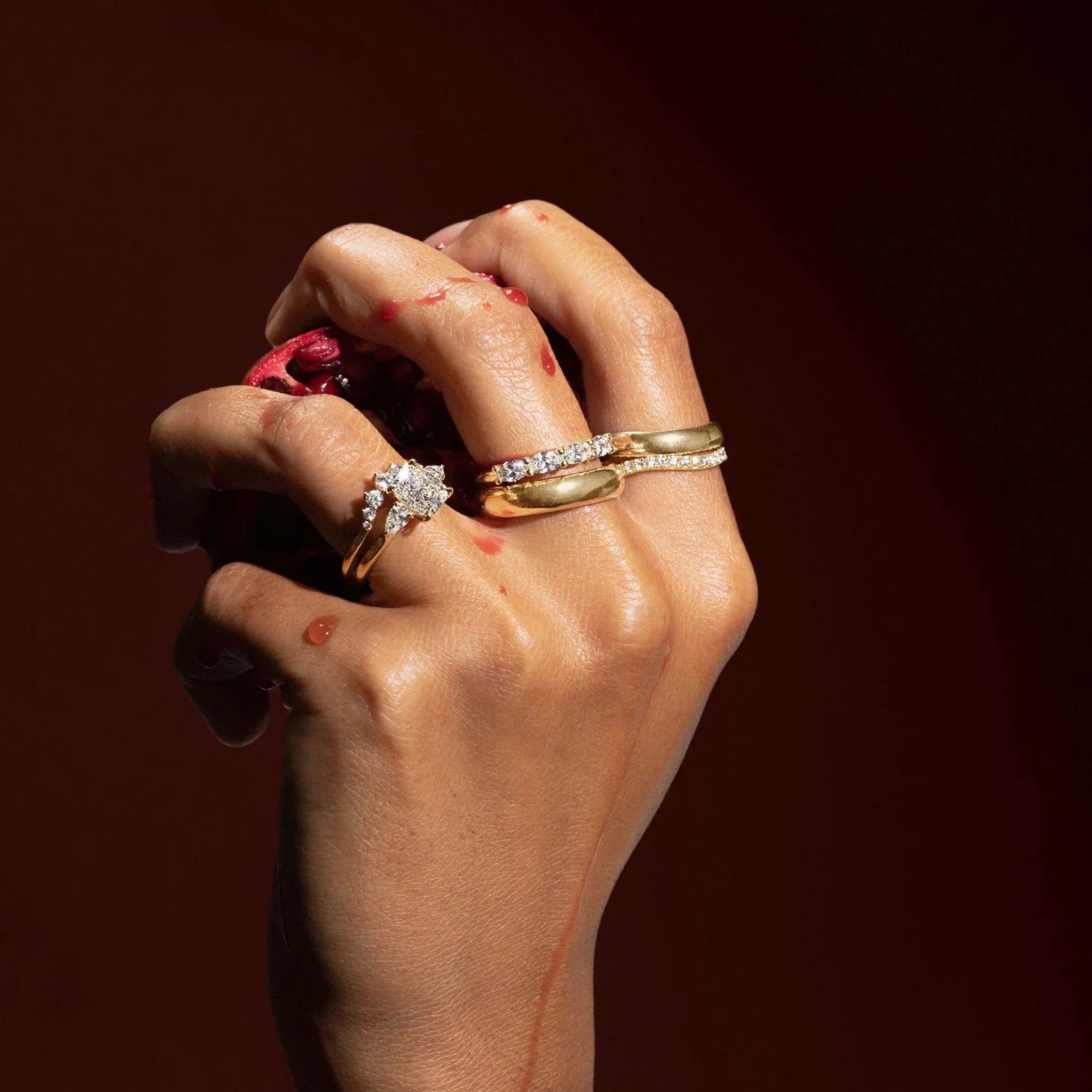 2.5 - 3.5 CT Cushion Lab Grown Diamond Trilogy Engagement Ring