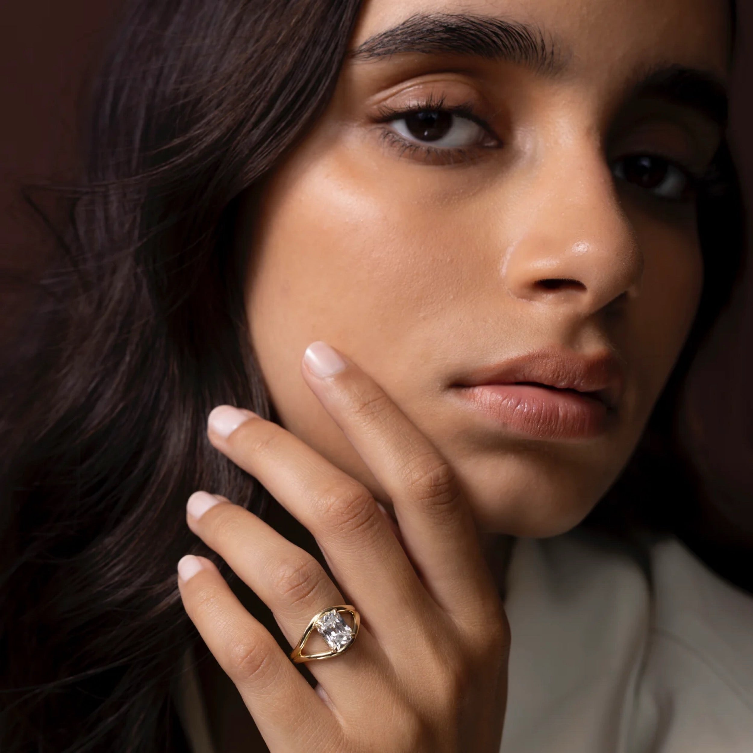 2.5 - 3.5 CT Elongated Cushion Lab Grown Diamond Split Shank Engagement Ring