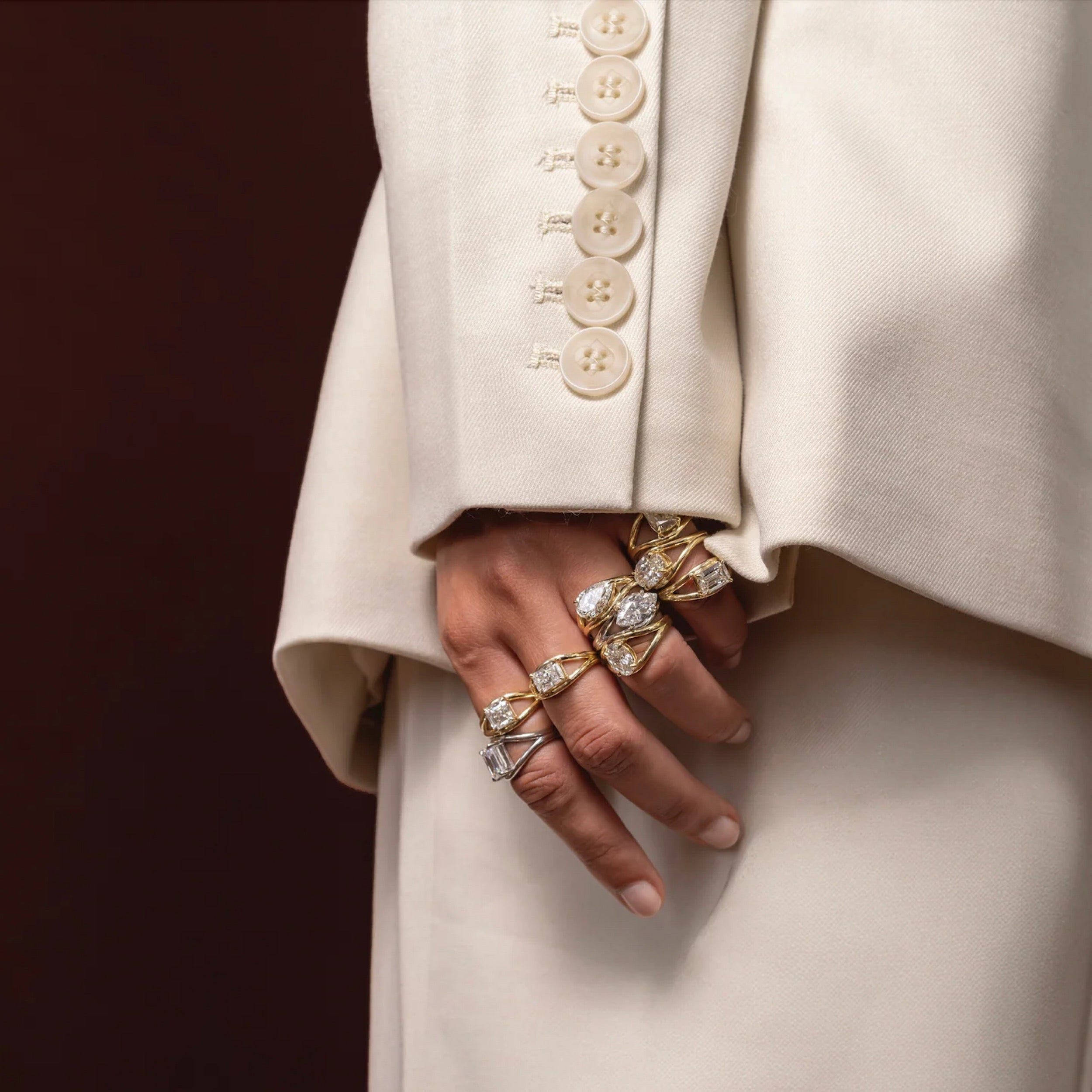 1.0 - 3.0 CT East West Radiant Lab Grown Diamond Solitaire Engagement Ring