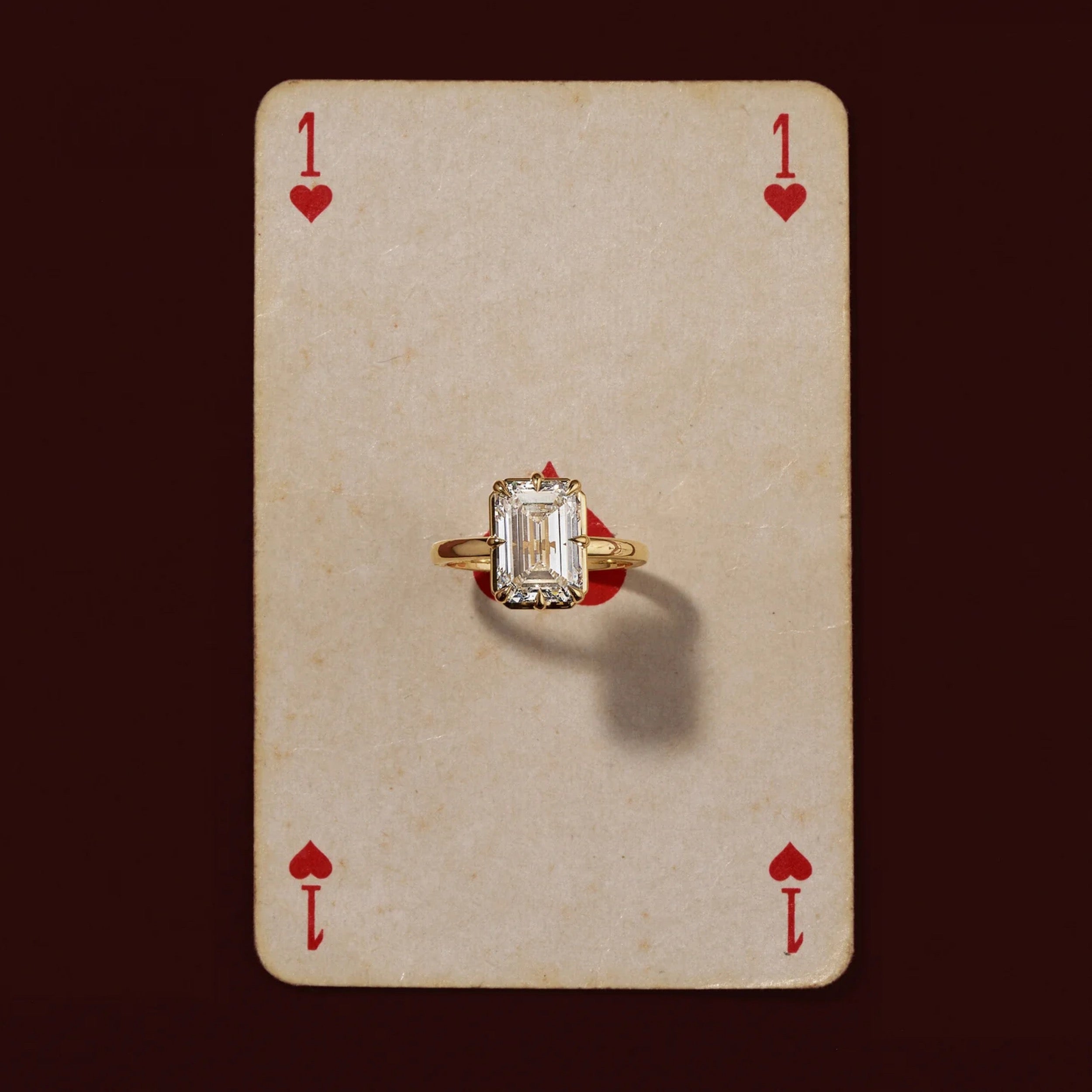 2.5 - 3.5 CT Emerald Lab Grown Diamond Solitiare Engagement Ring