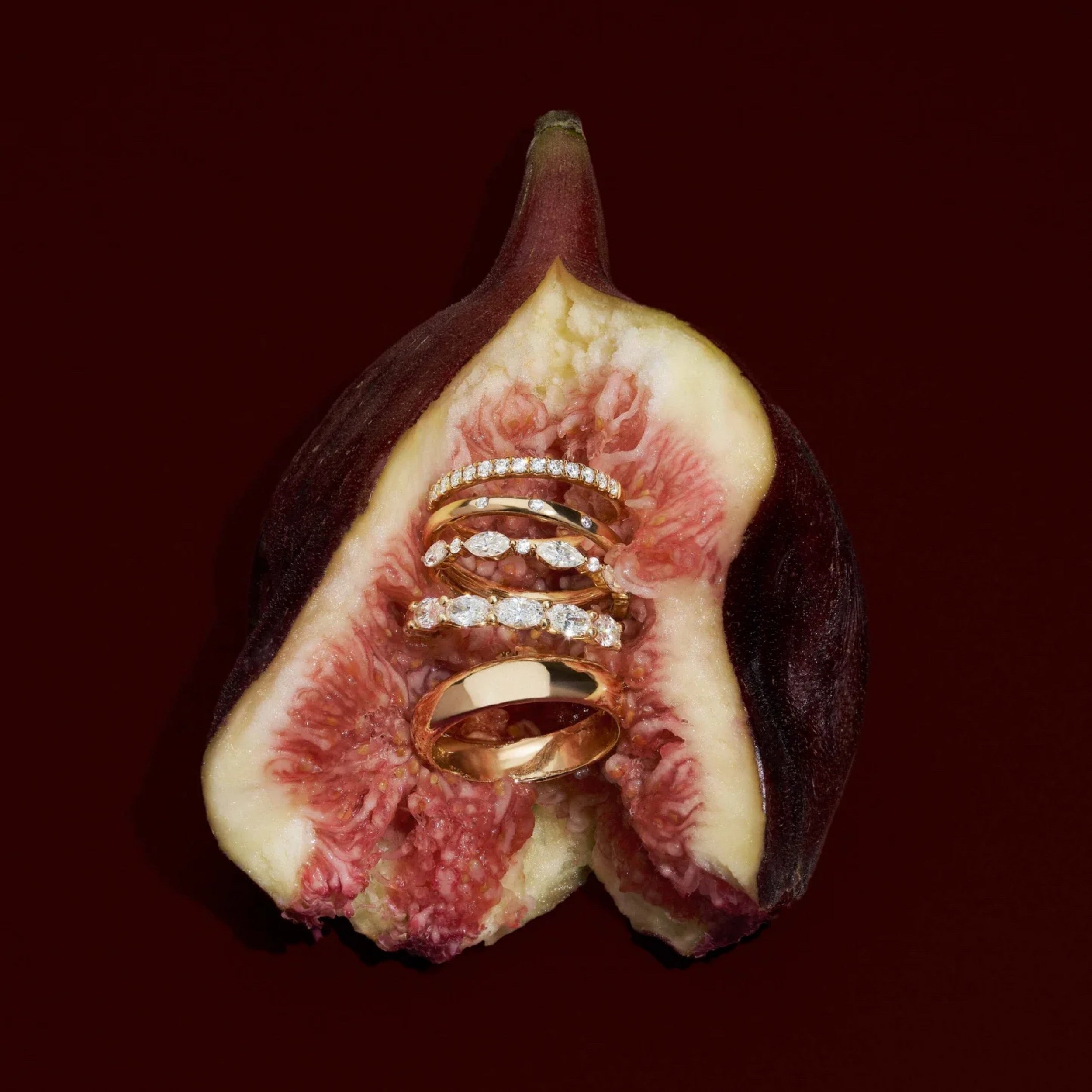 0.4 TCW Round Diamond Pave Wedding Band