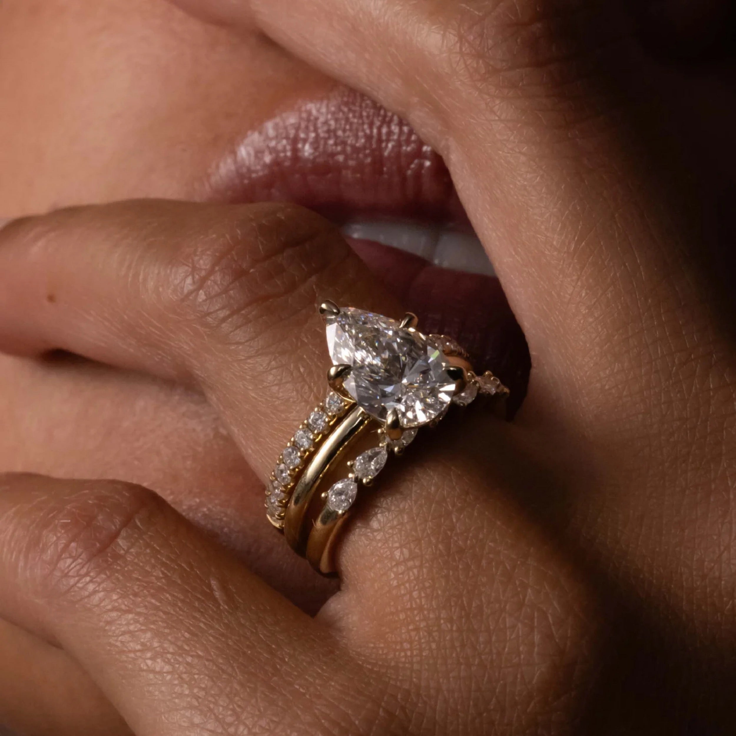 0.4 TCW Round Diamond Pave Wedding Band