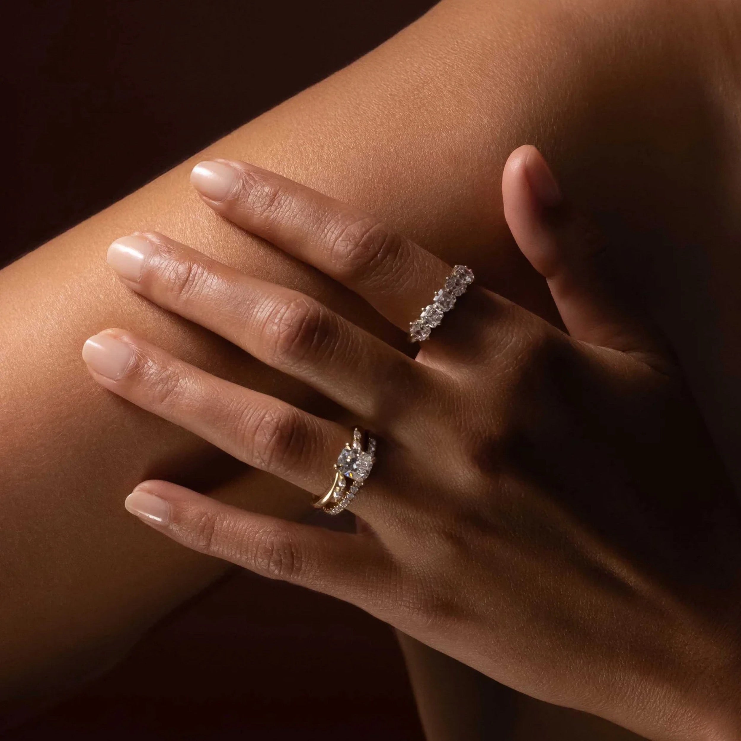 0.4 TCW Round Diamond Pave Wedding Band