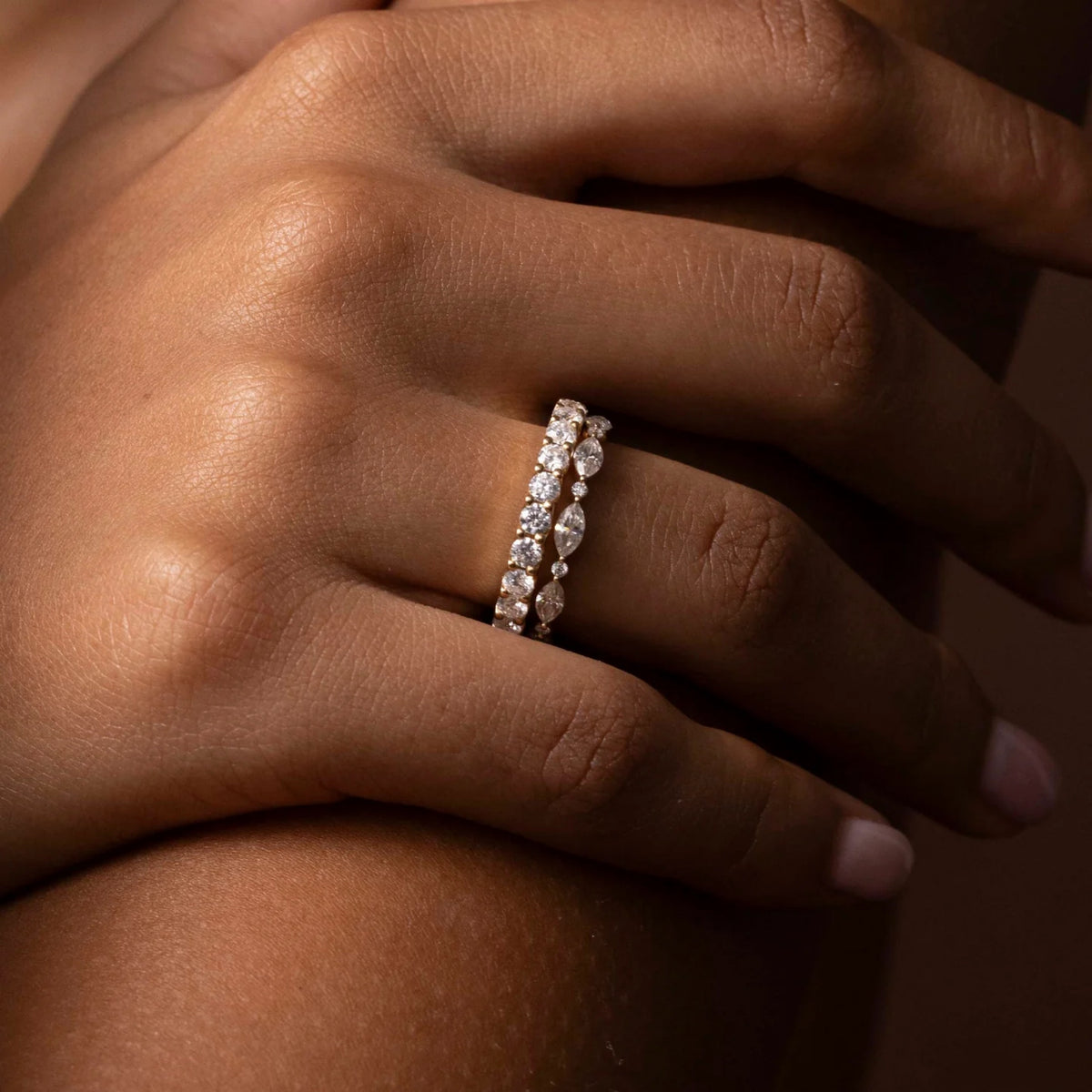 0.4 TCW Round Diamond Pave Wedding Band