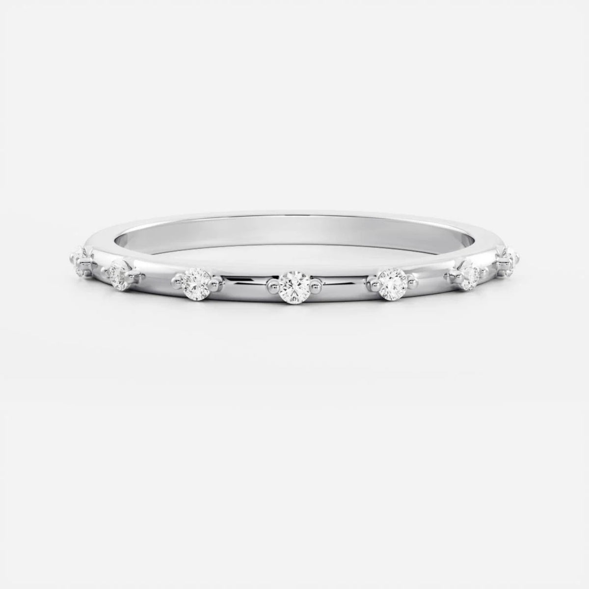 0.2 TCW Round Lab Grown Diamond Danity Wedding Band