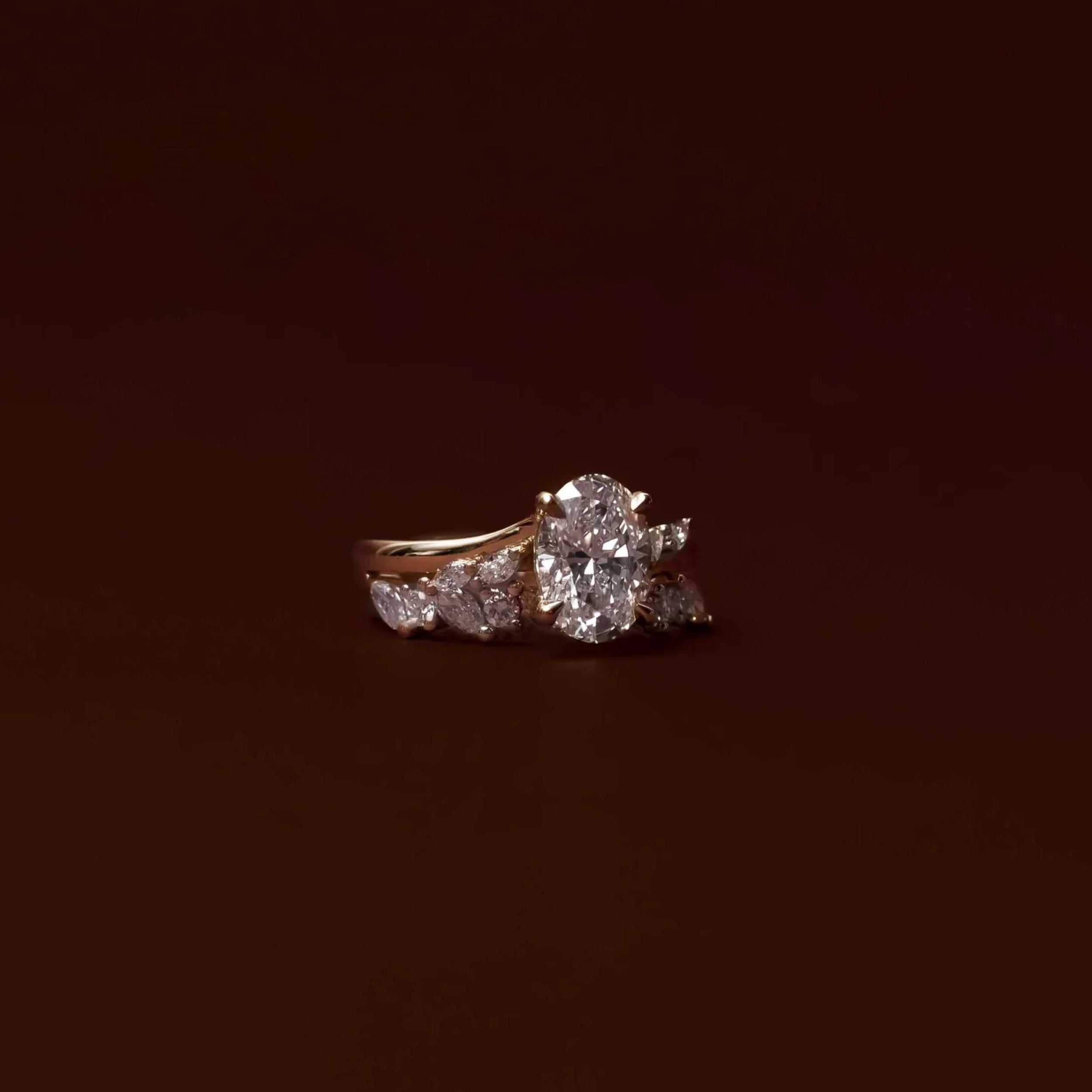 0.5 TCW Marquise & Round Diamond Pave Wedding Band