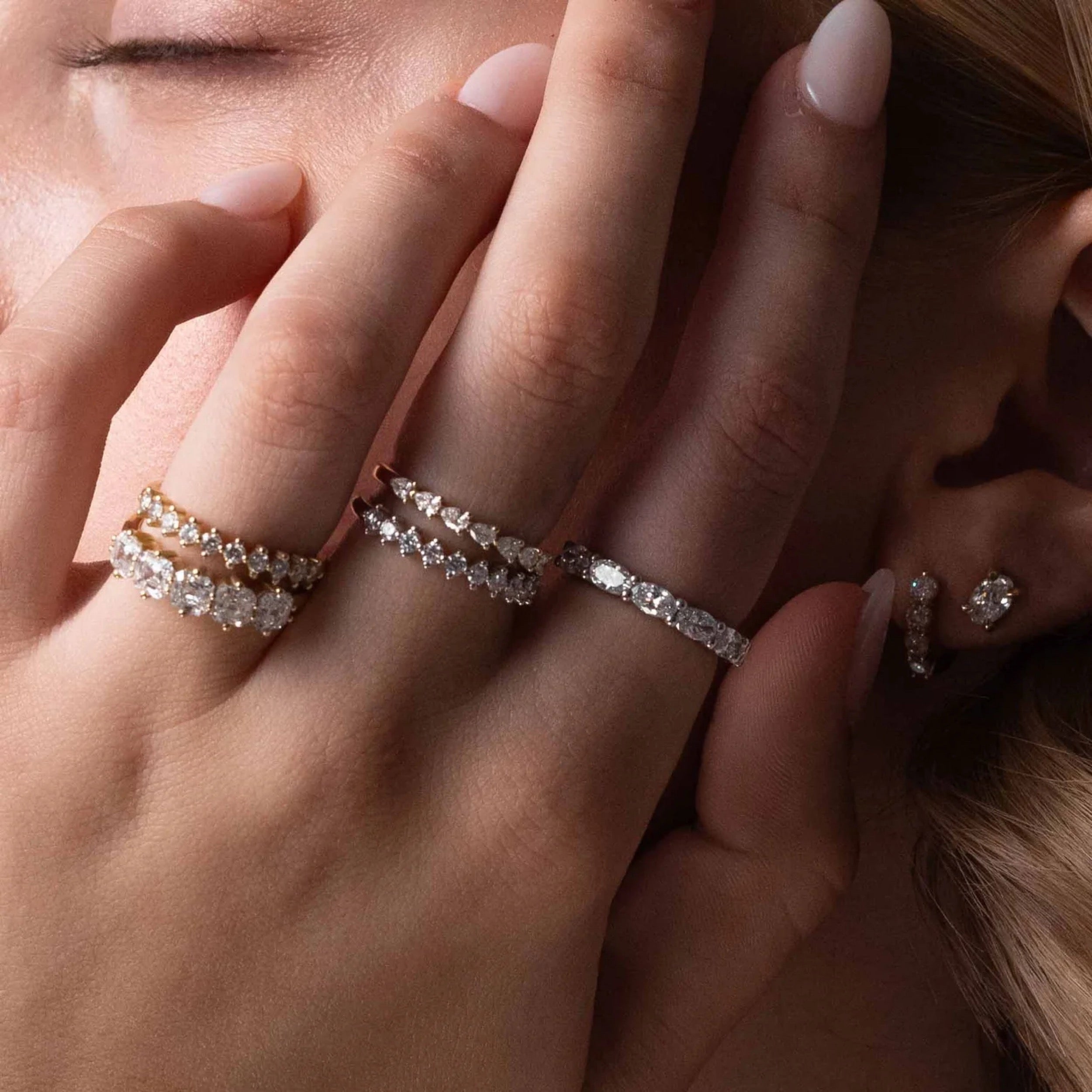 0.4 TCW Round Diamond Pave Wedding Band