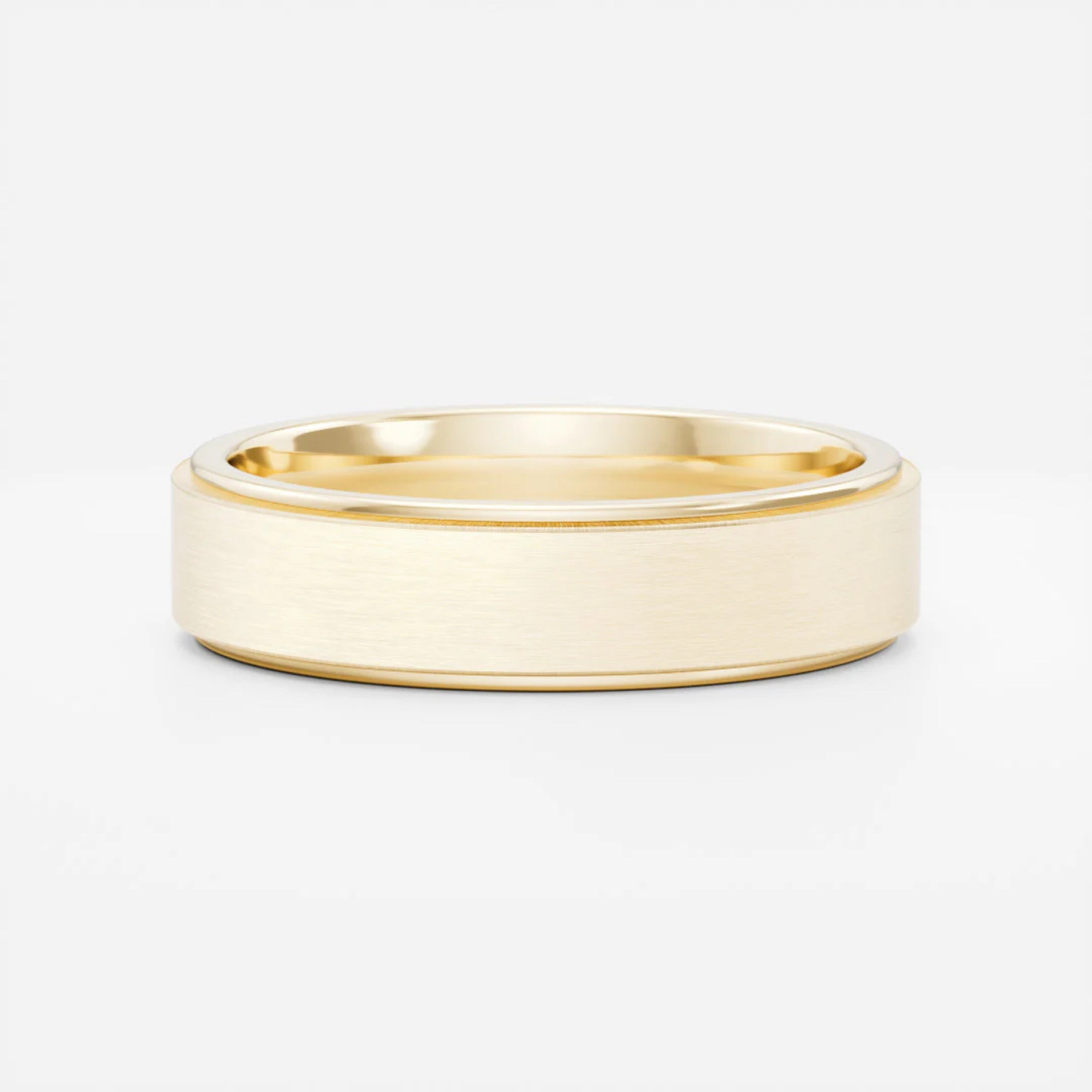 Men's Flat Edge Wedding Band