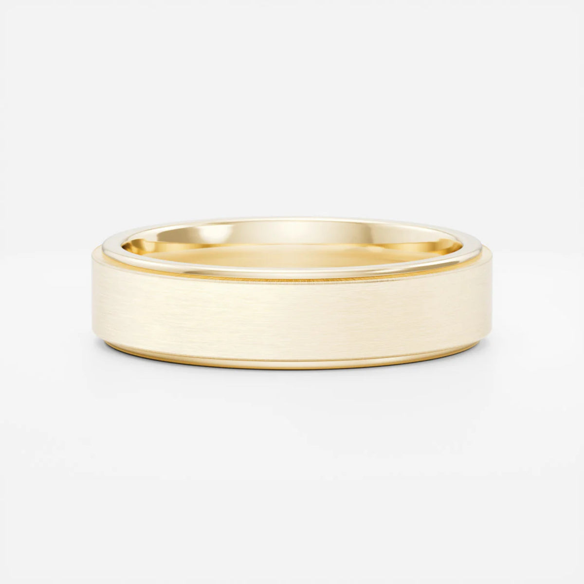 Men's Flat Edge Wedding Band