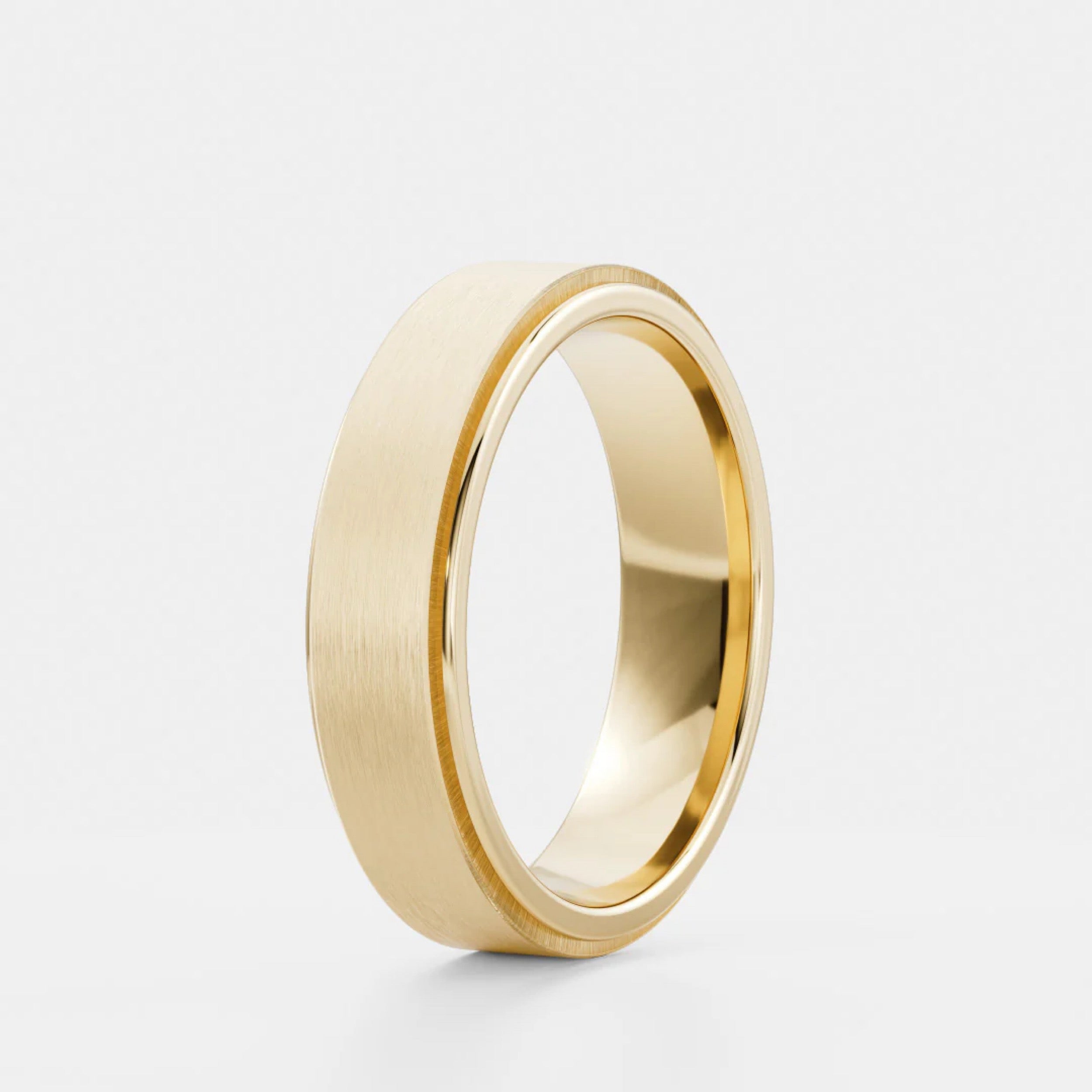 Men's Flat Edge Wedding Band