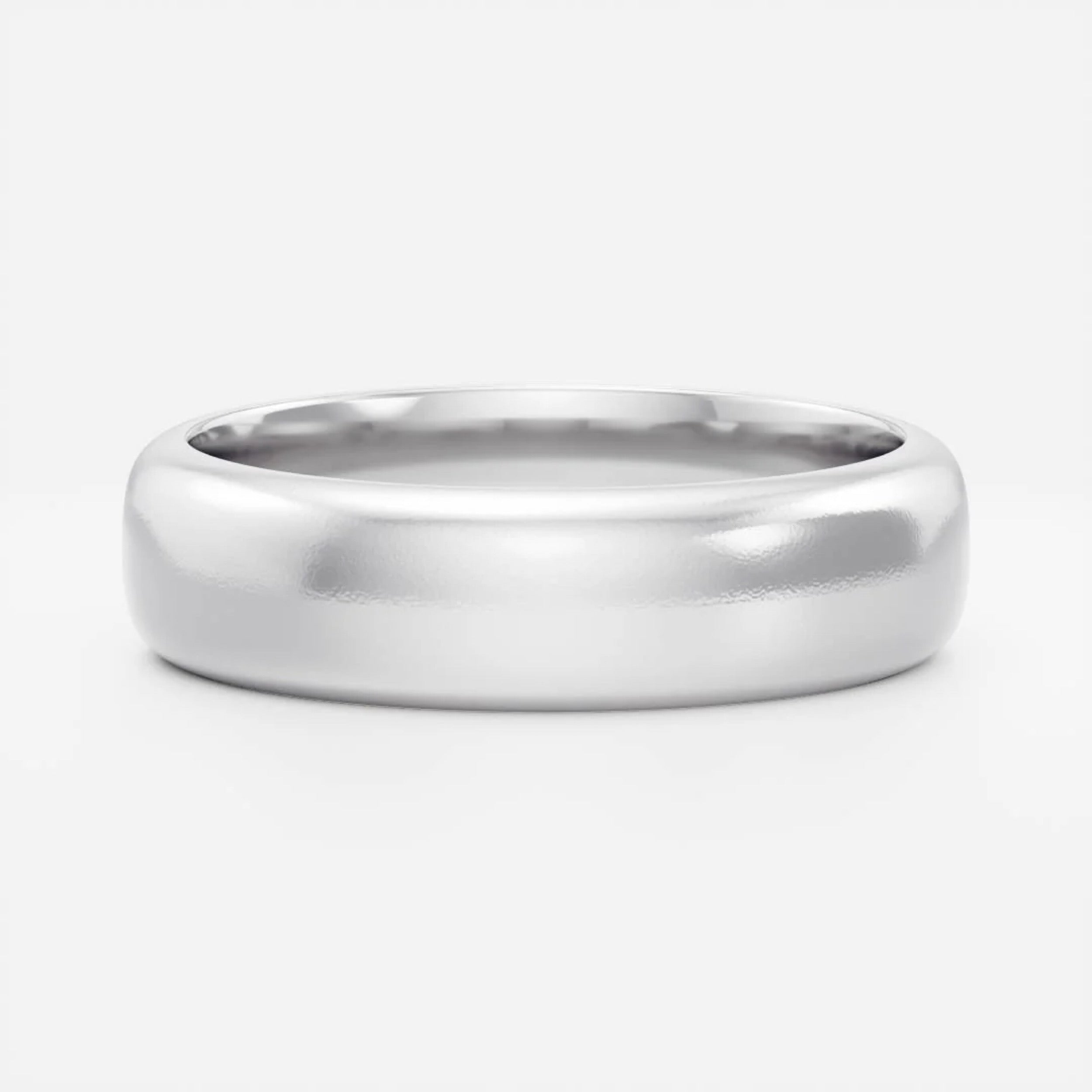 Classic Men's Brushed Comfort Fit Wedding Band