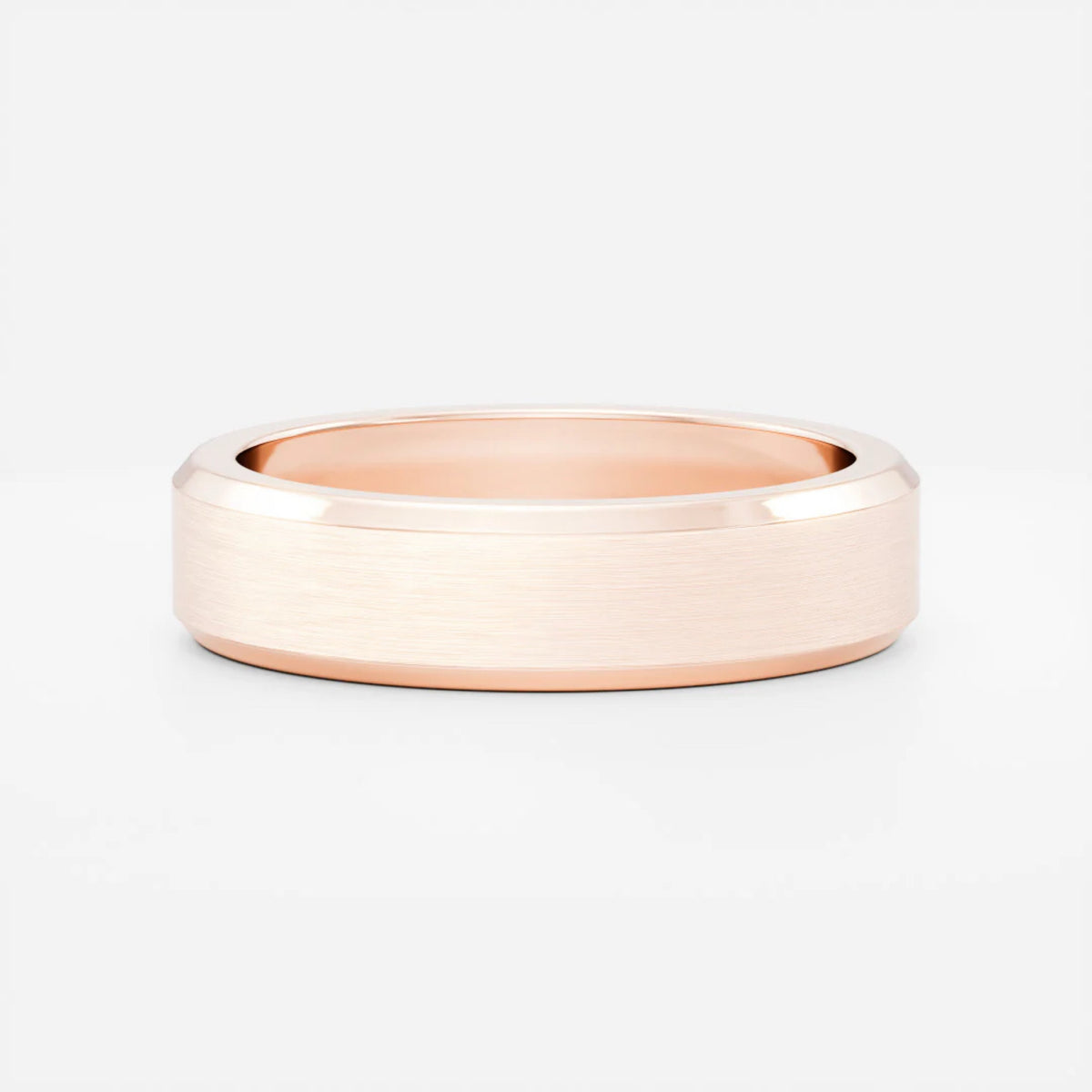 Men's Brushed Edge Wedding Band