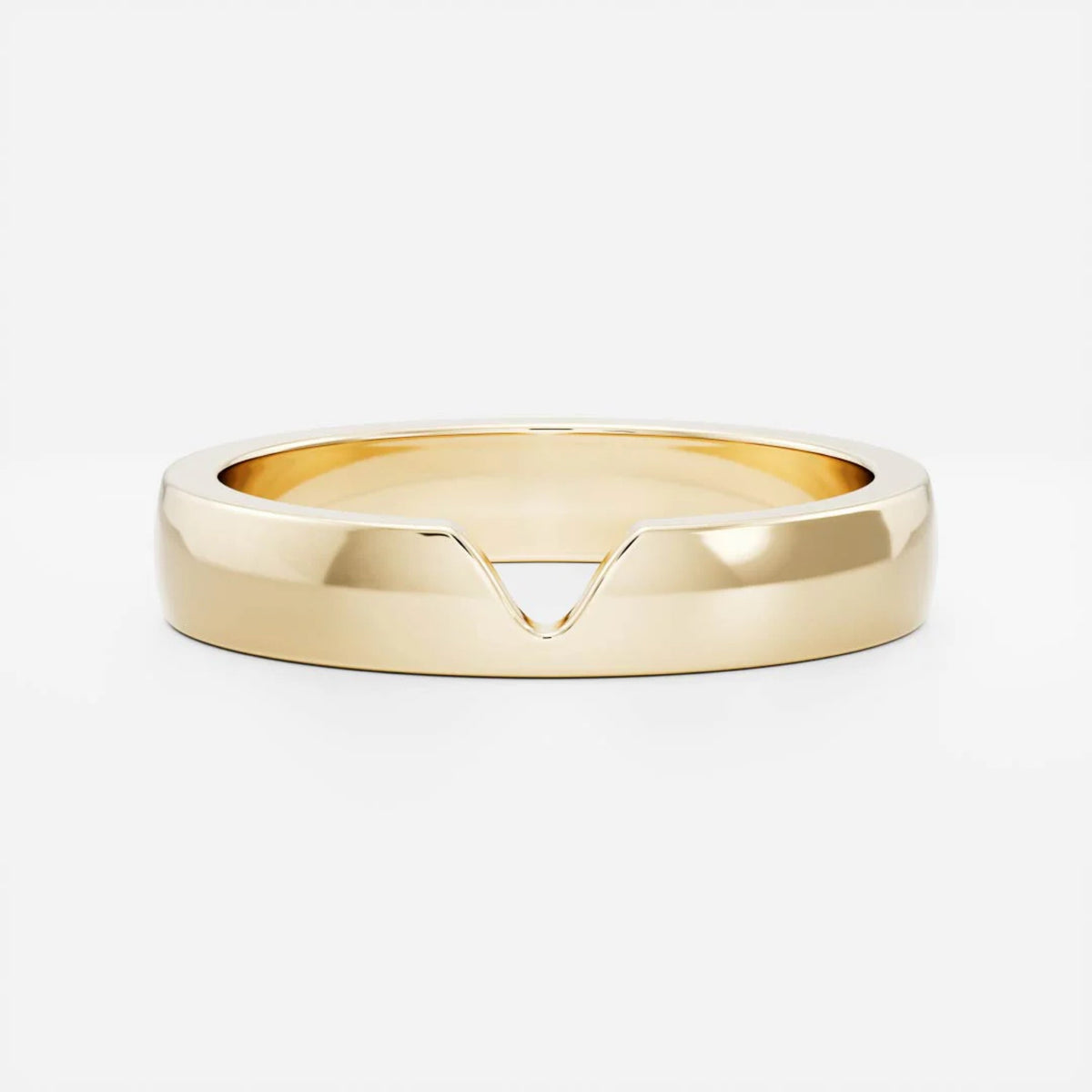 Men's Chevron Wedding Band