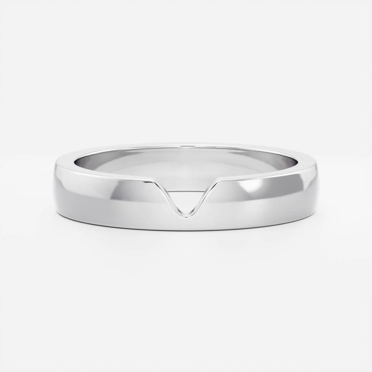 Men's Chevron Wedding Band