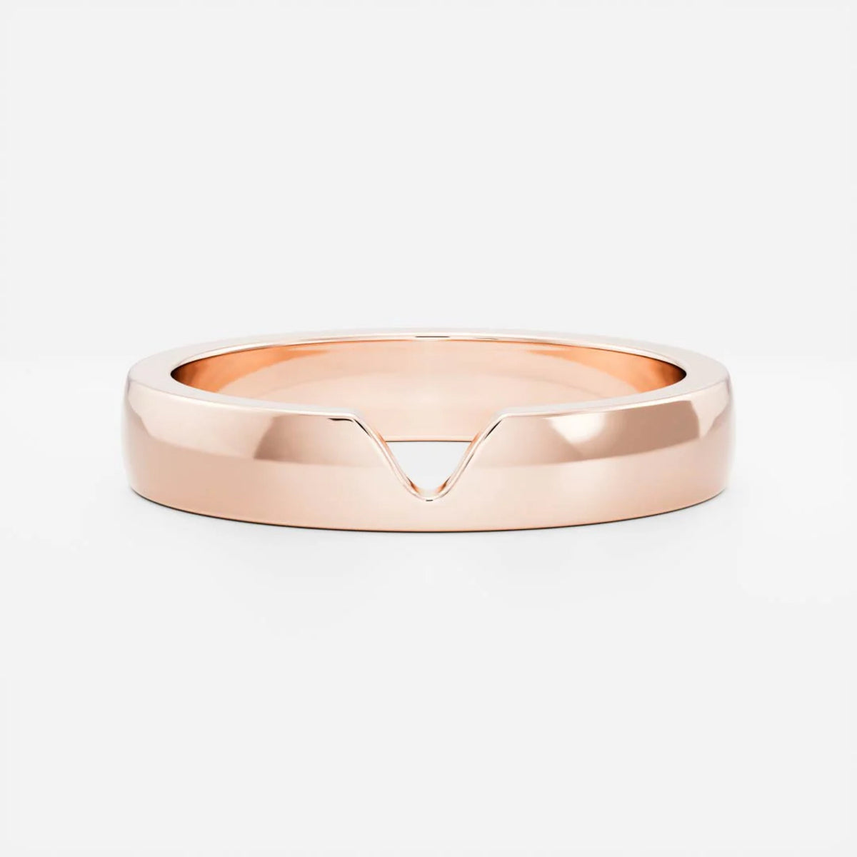 Men's Chevron Wedding Band