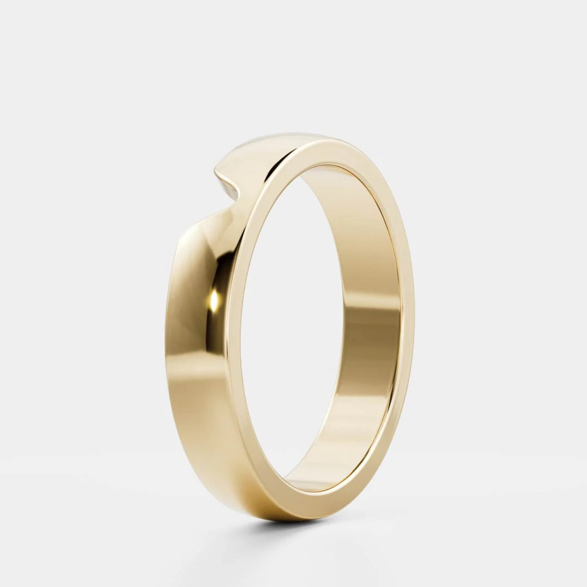 Men's Chevron Wedding Band