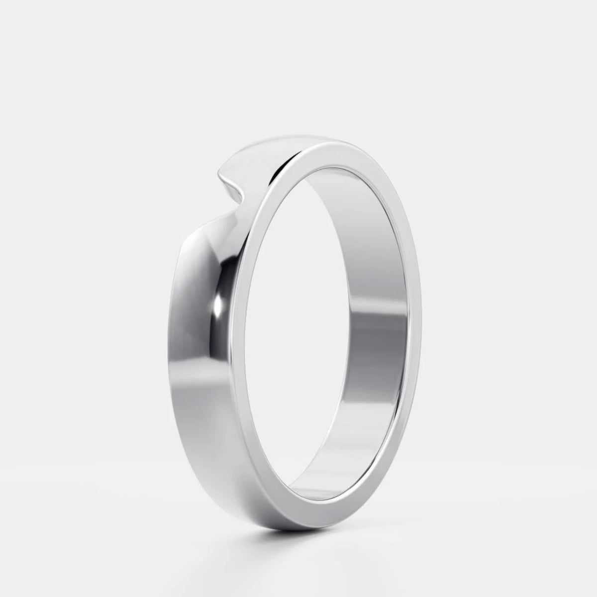 Men's Chevron Wedding Band