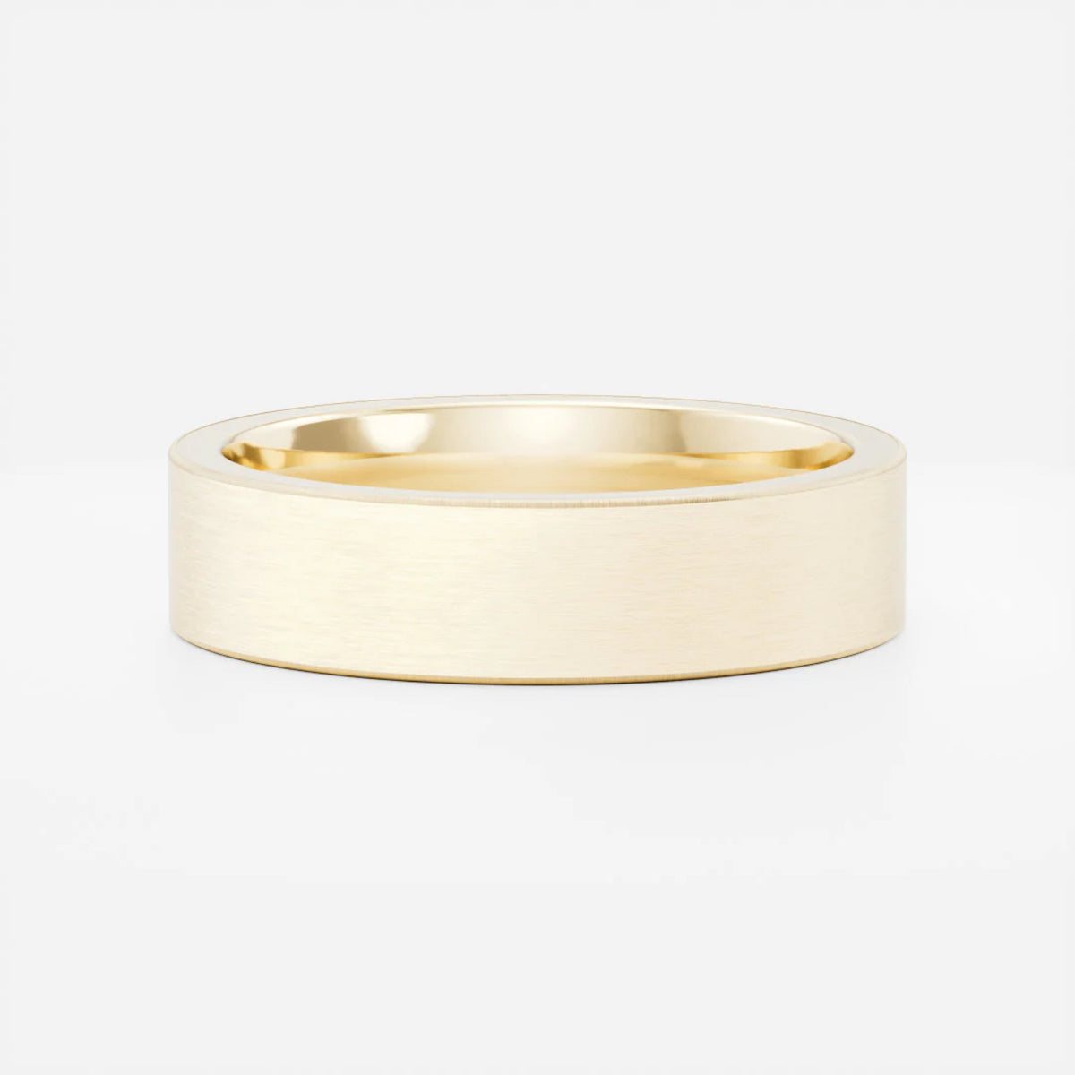 Men's Brushed Statement Wedding Band