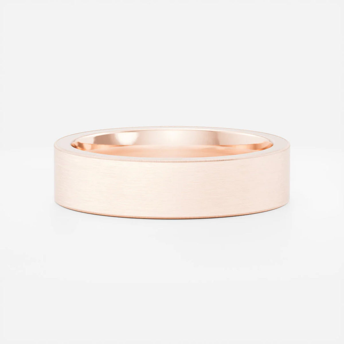 Men's Brushed Statement Wedding Band