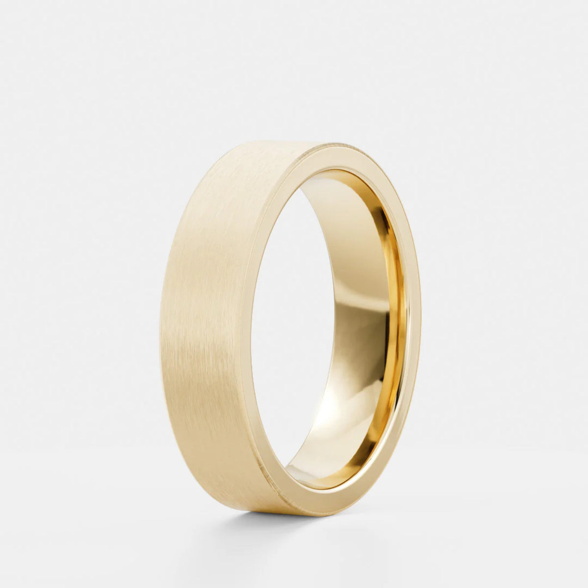 Men's Brushed Statement Wedding Band