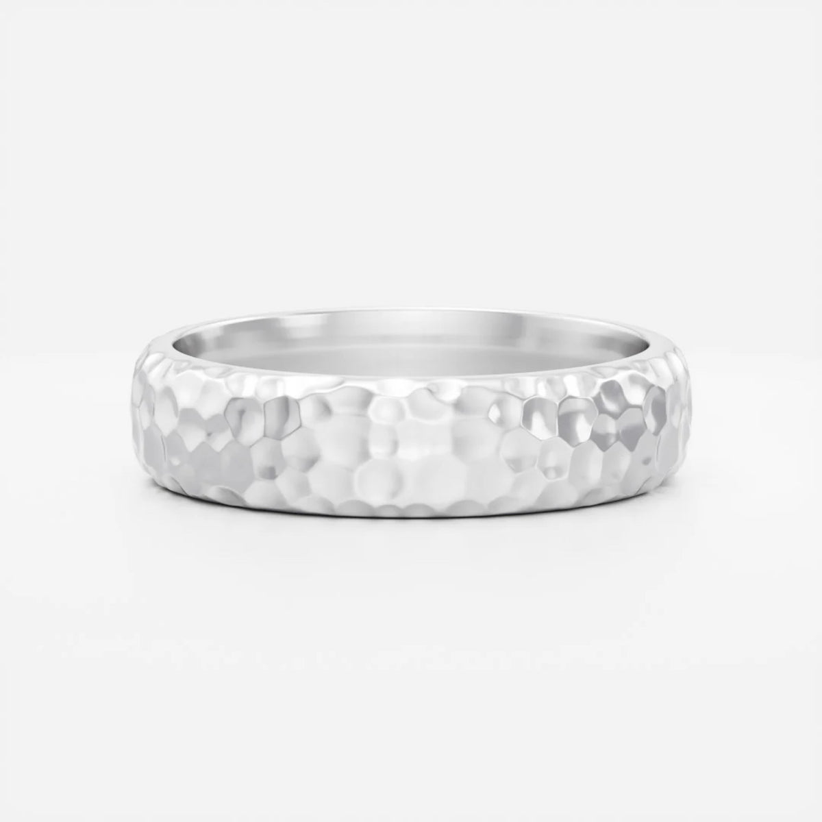 Men's Hammered Wedding Band