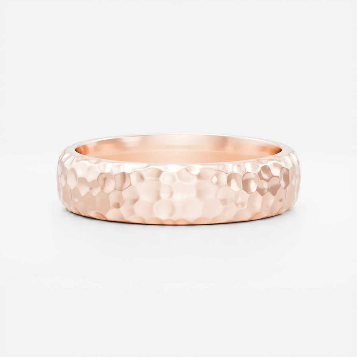 Men's Hammered Wedding Band
