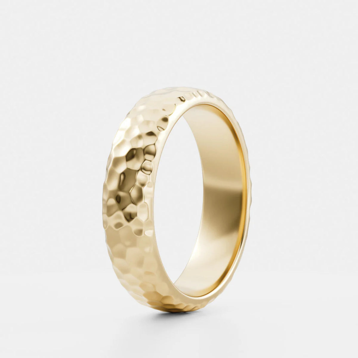 Men's Hammered Wedding Band