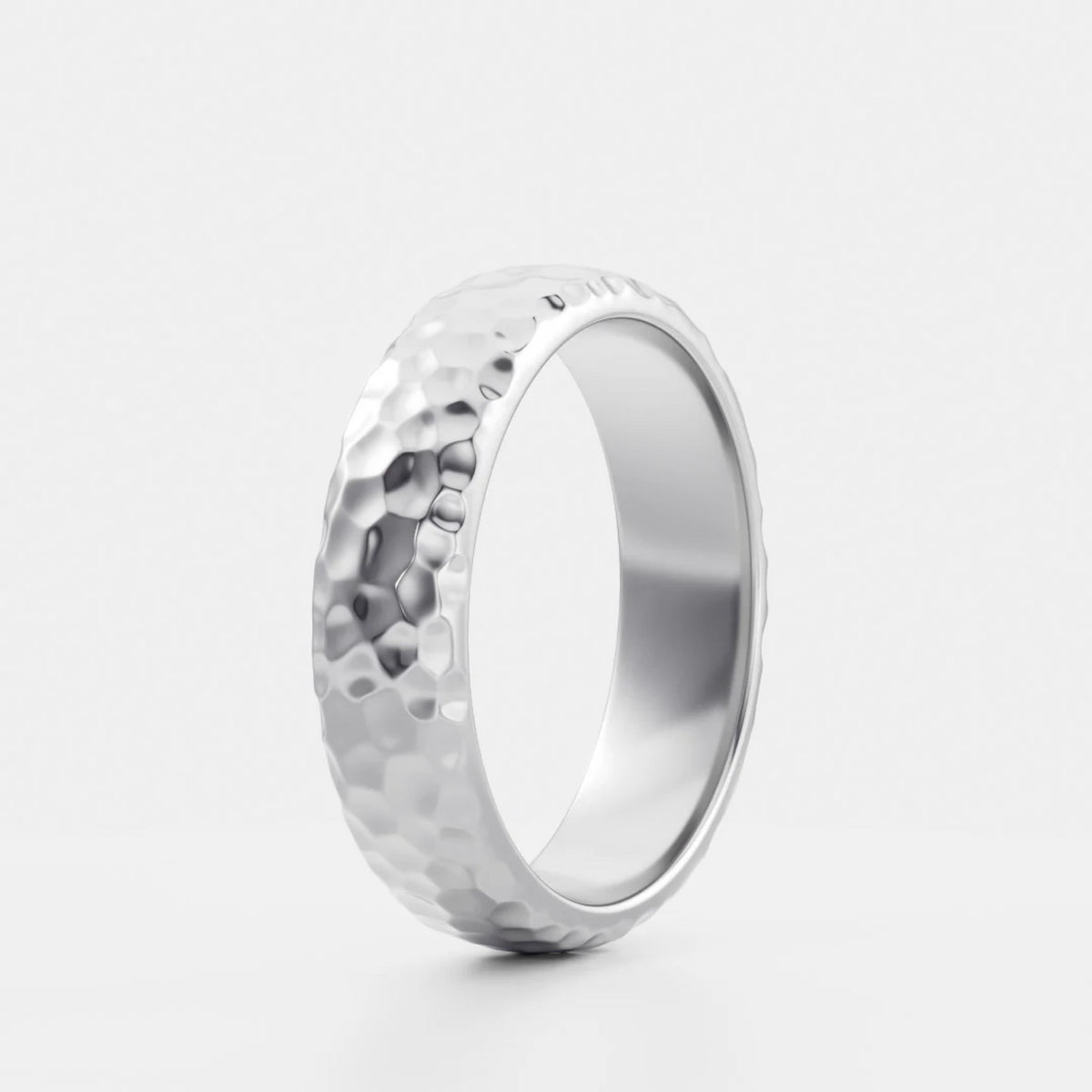 Men's Hammered Wedding Band