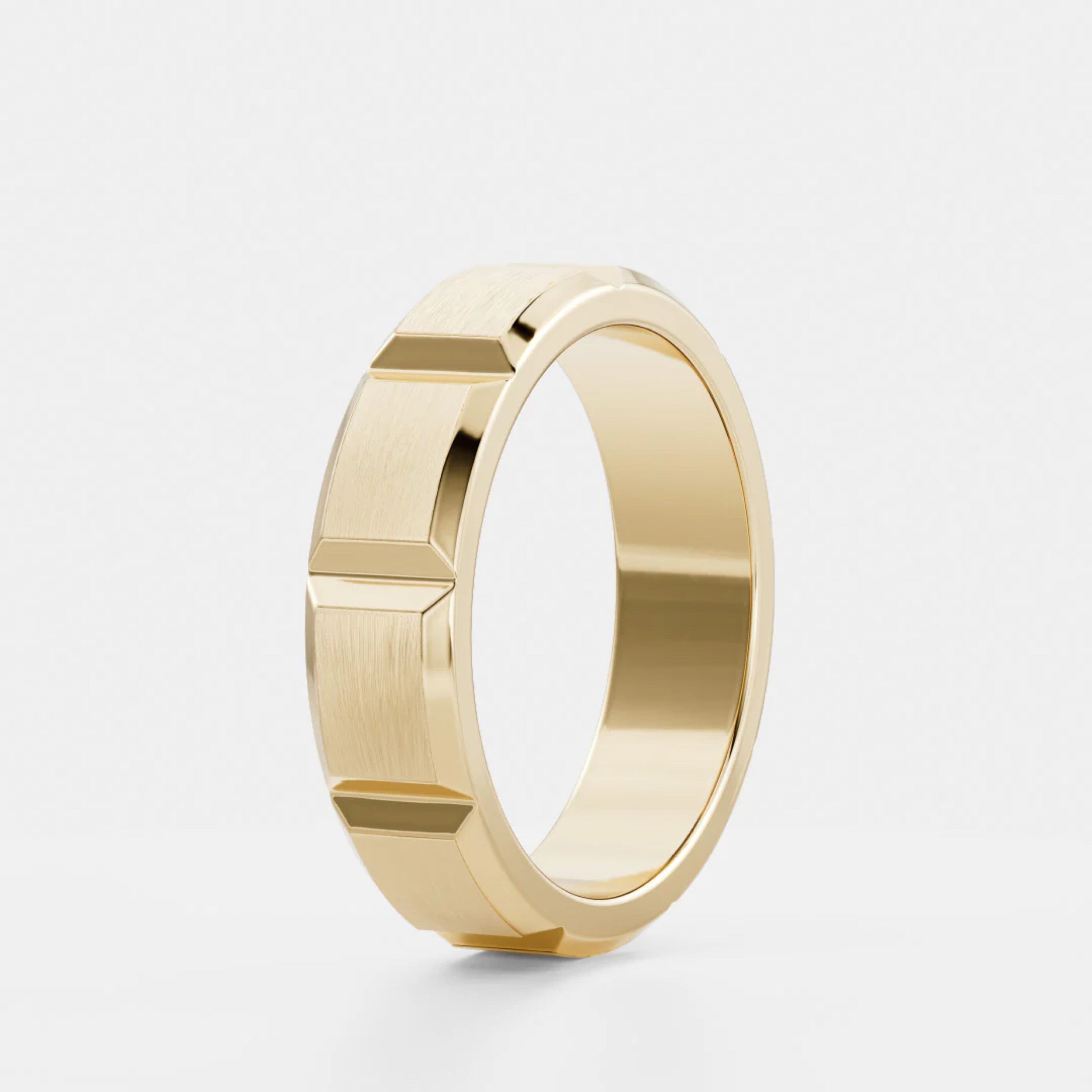 Men's Brushed Modular Wedding Band
