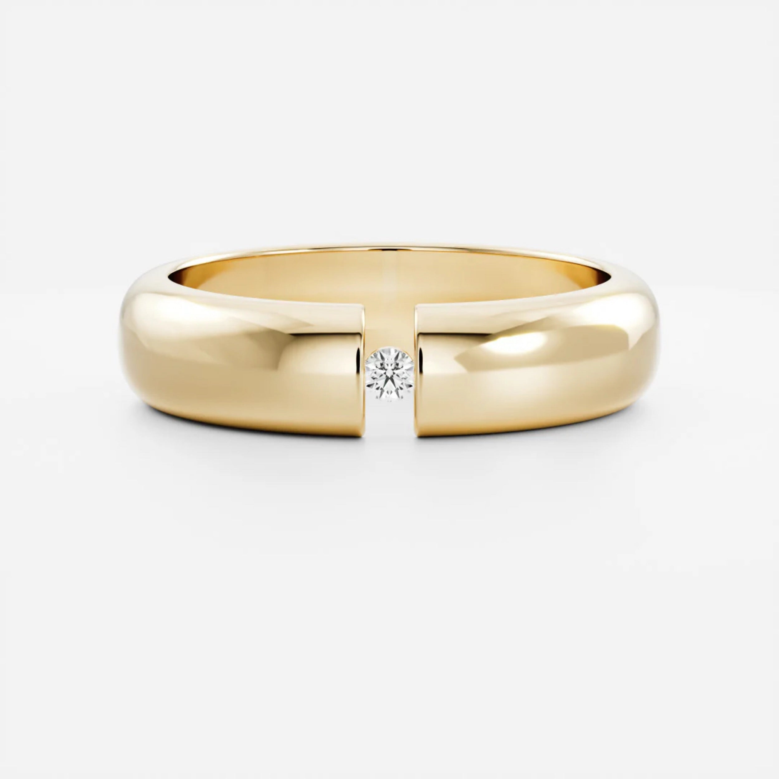 Classic Men's Tension Wedding Band