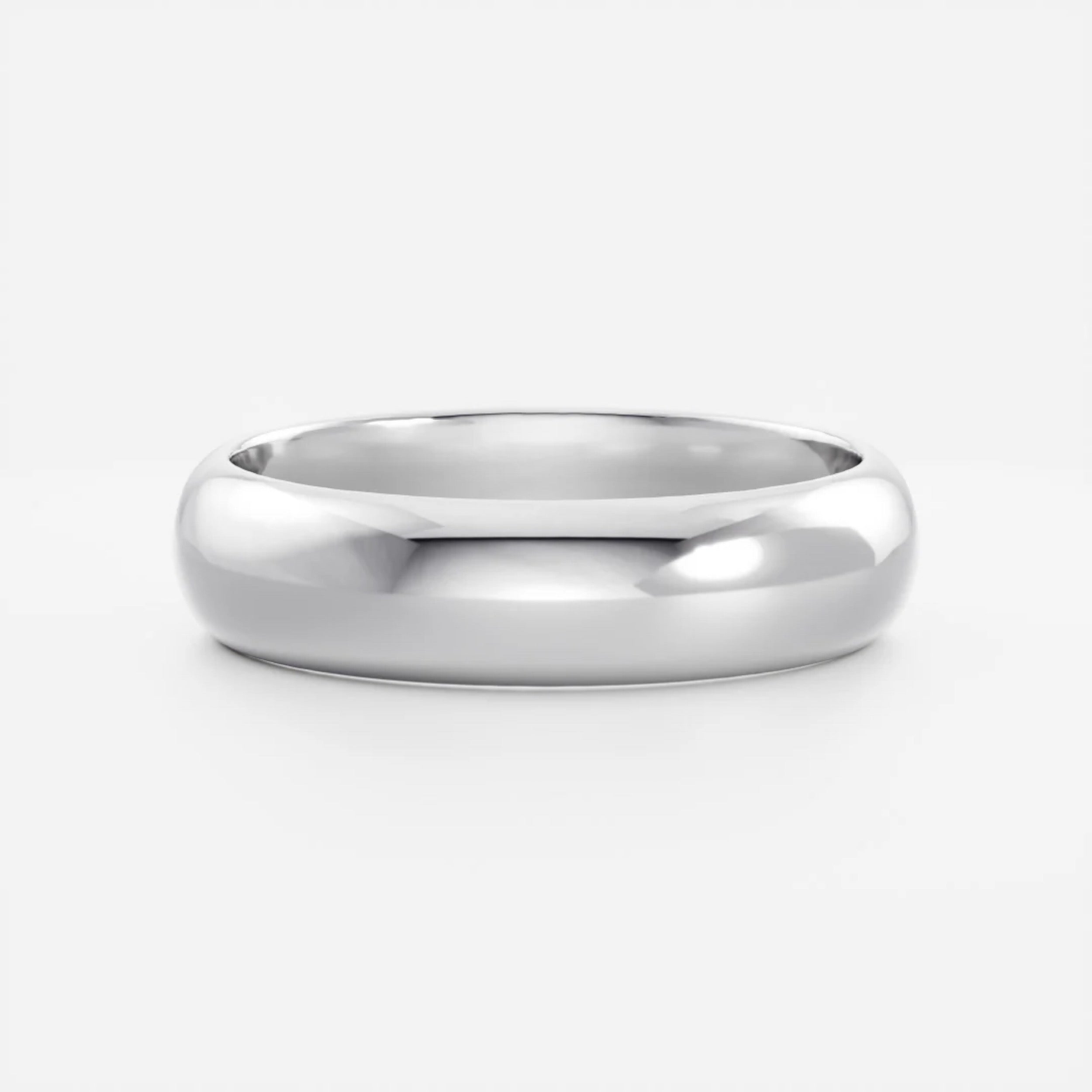 Classic Men's Domed Wedding Band