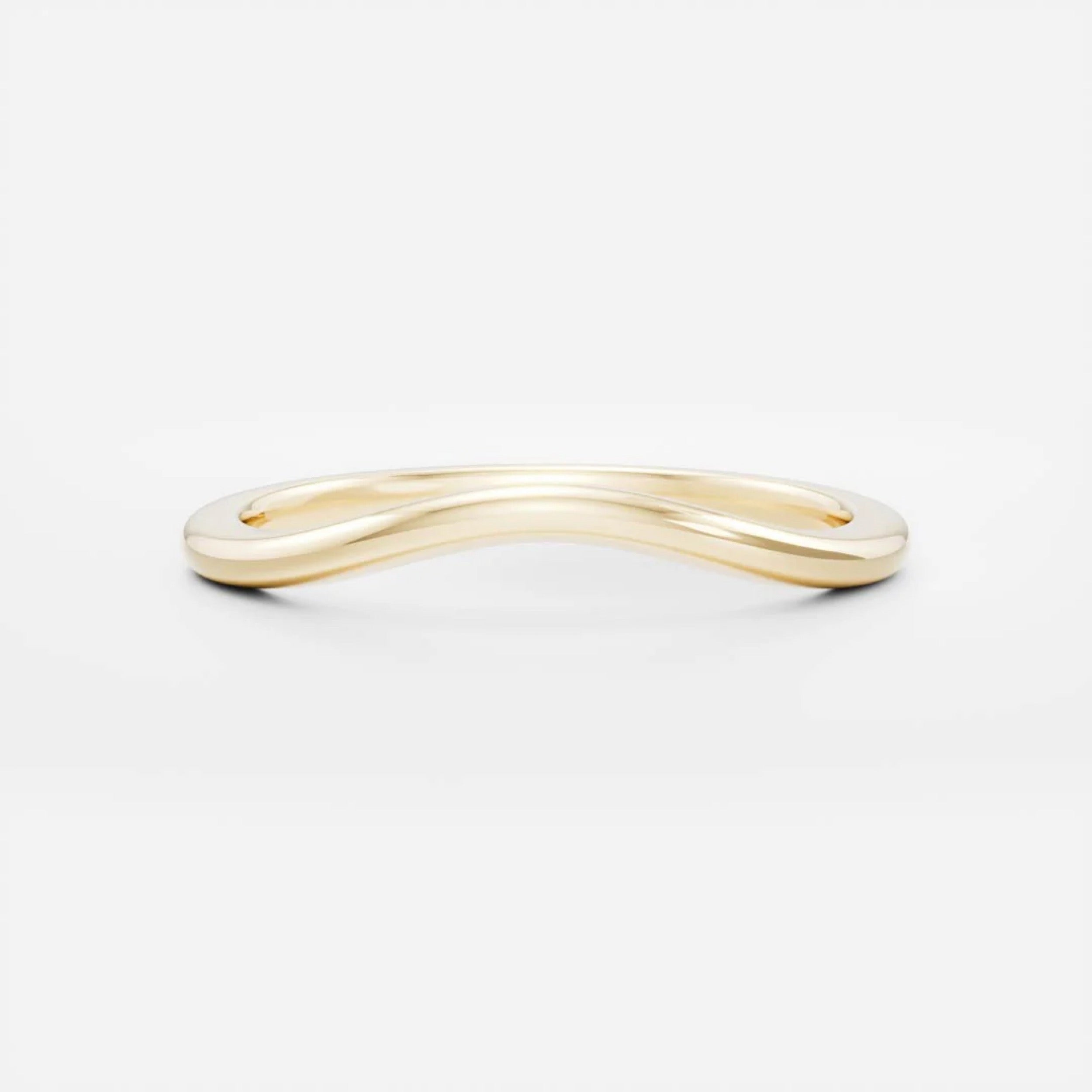 Classic Plain Curved Wedding Band