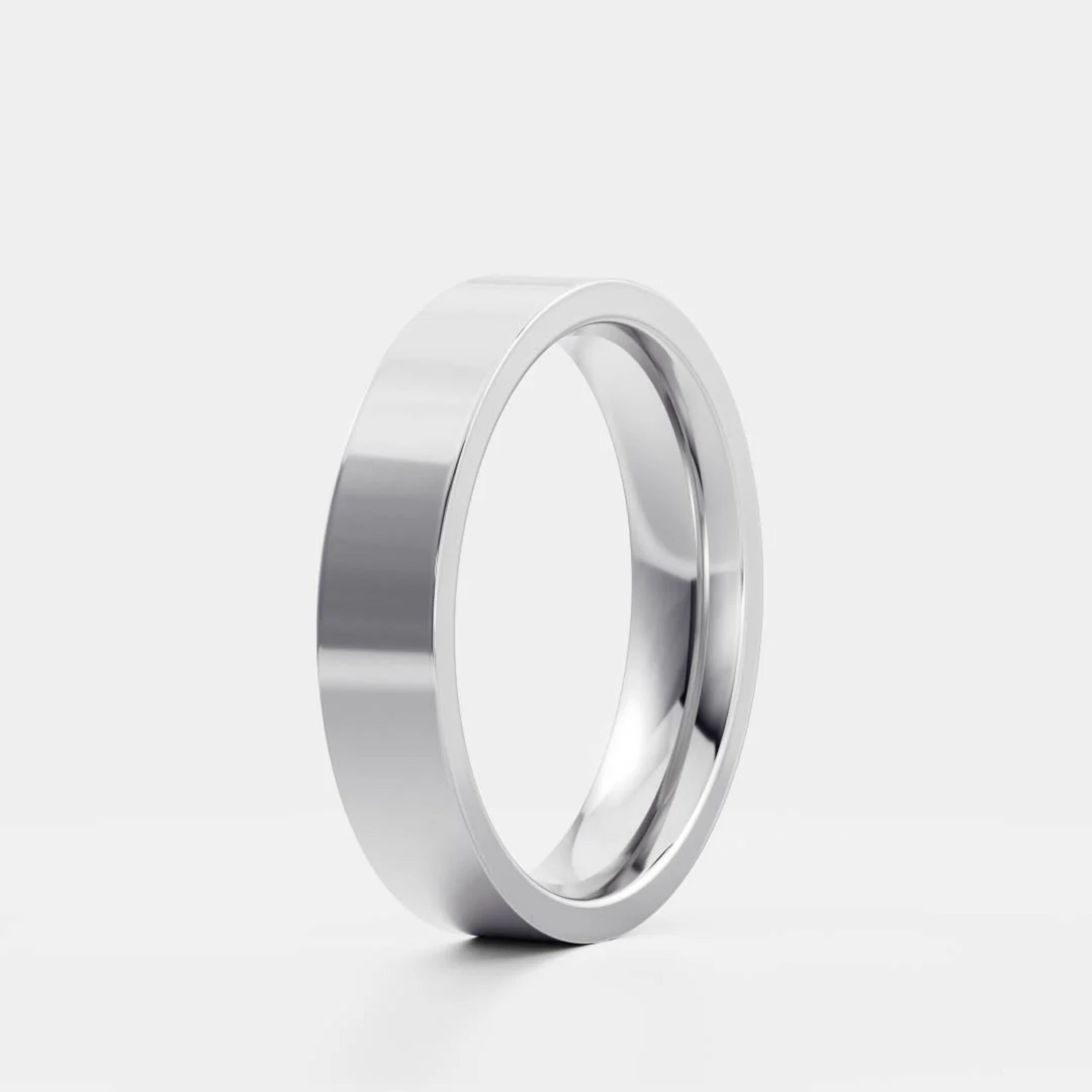 Classic Brushed Statement Wedding Band