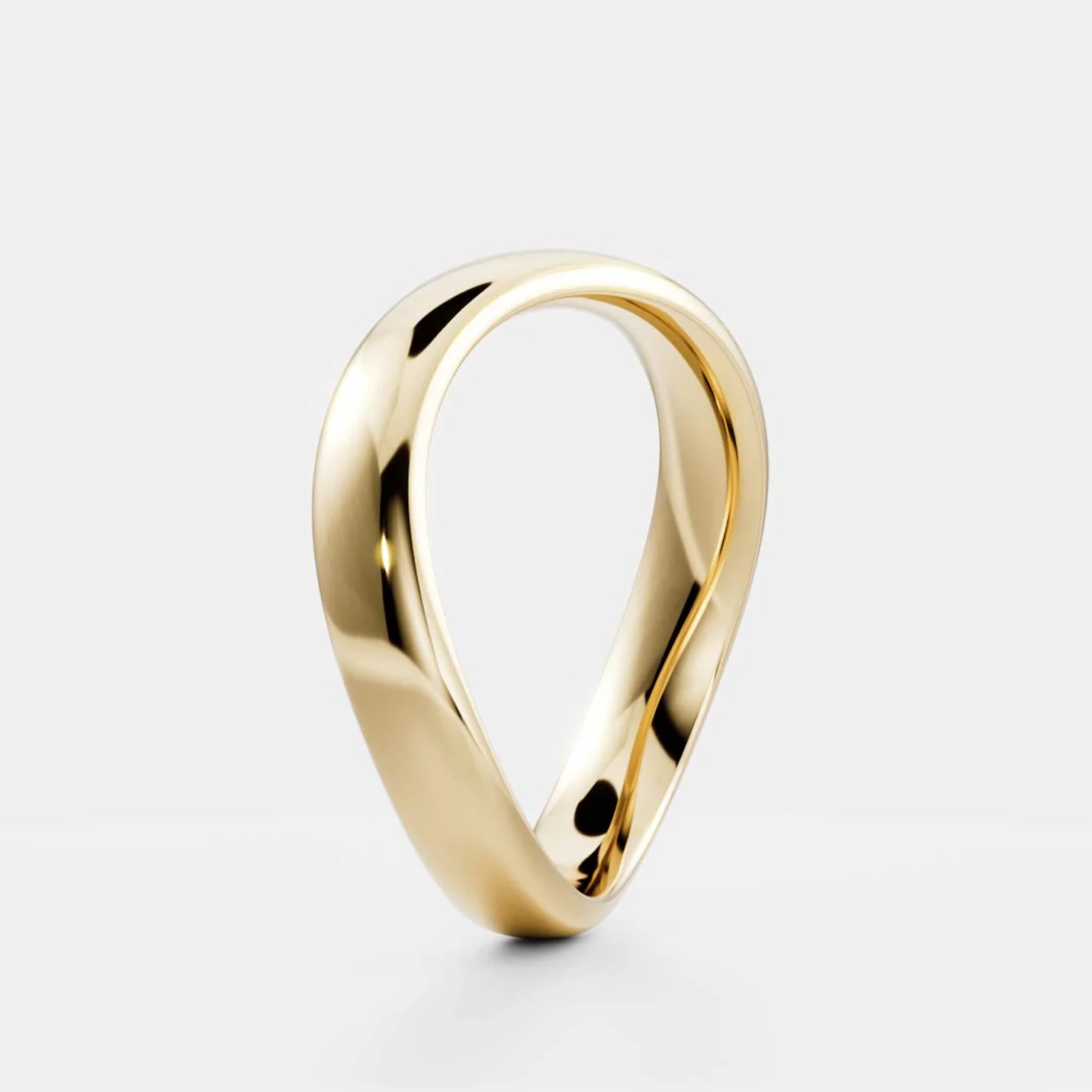 Plain Contour Wedding Band