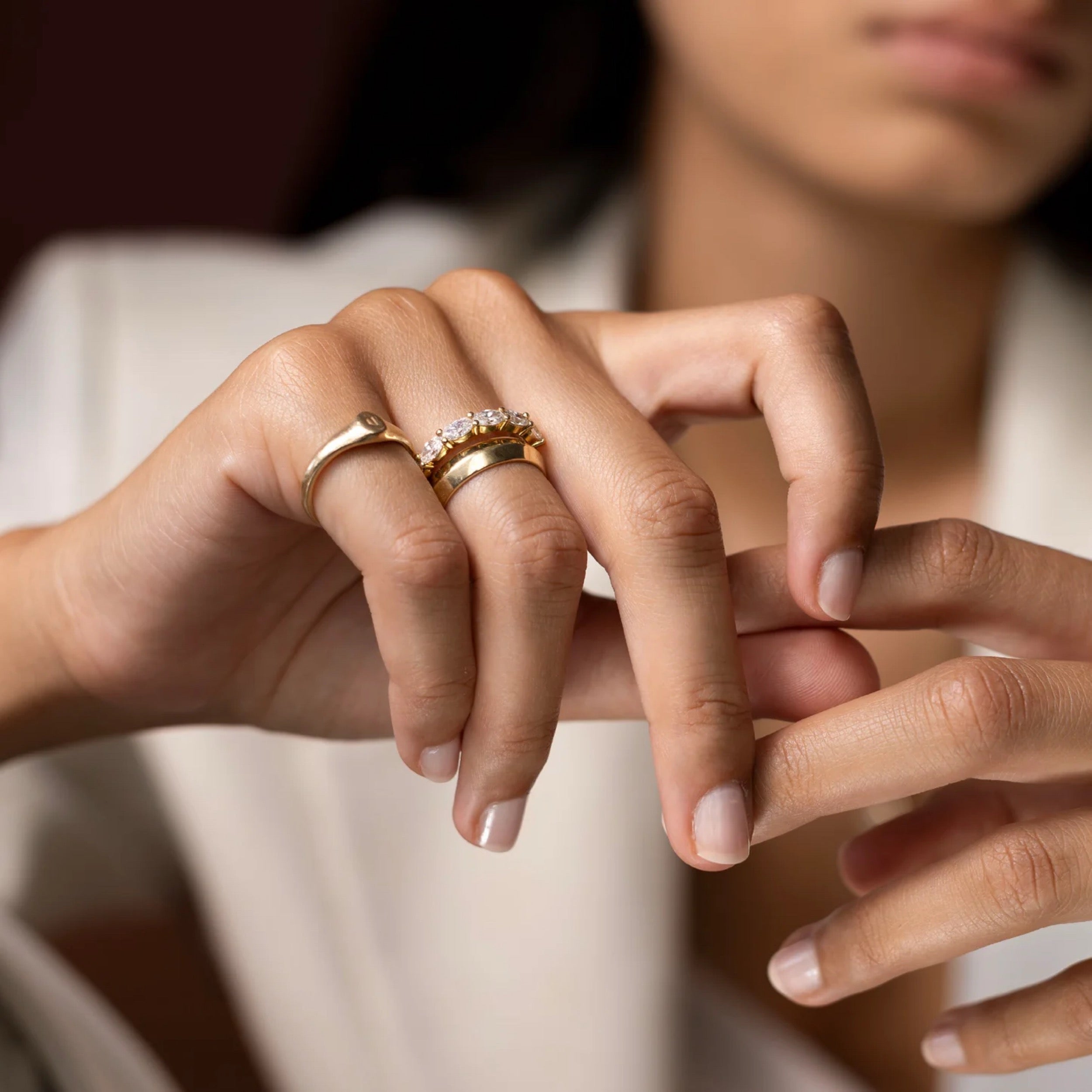 Classic Plain Knife Edge Wedding Band