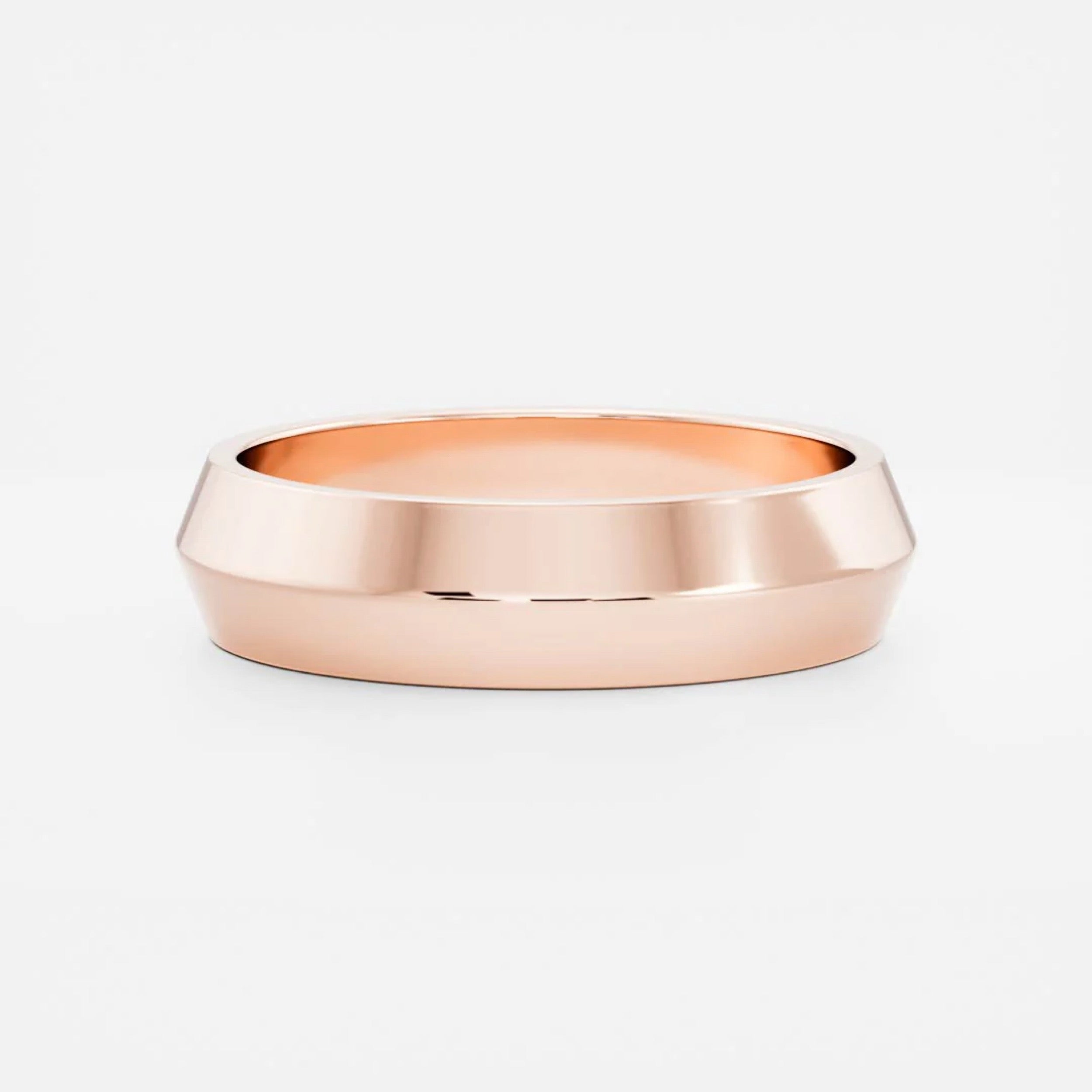 Classic Plain Knife Edge Wedding Band