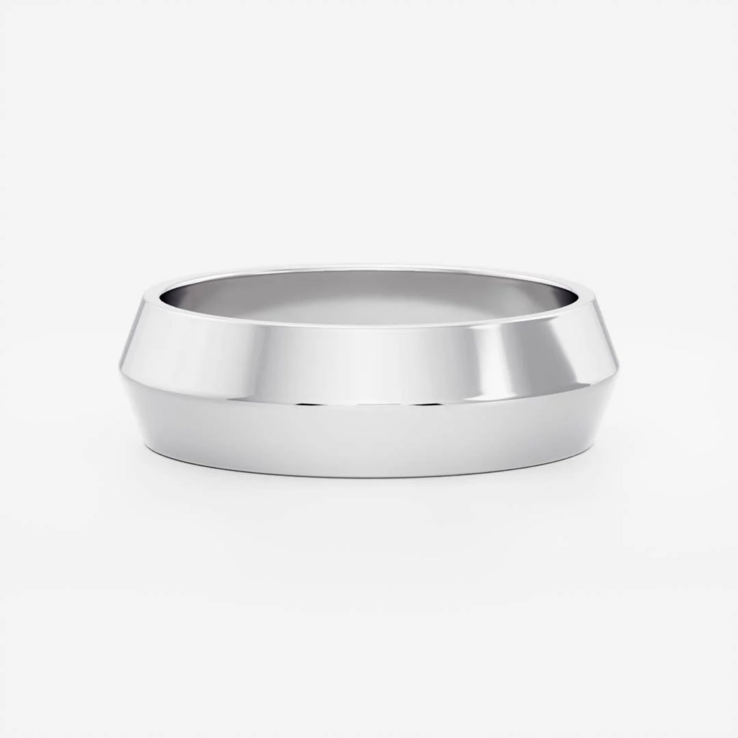 Classic Plain Knife Edge Wedding Band