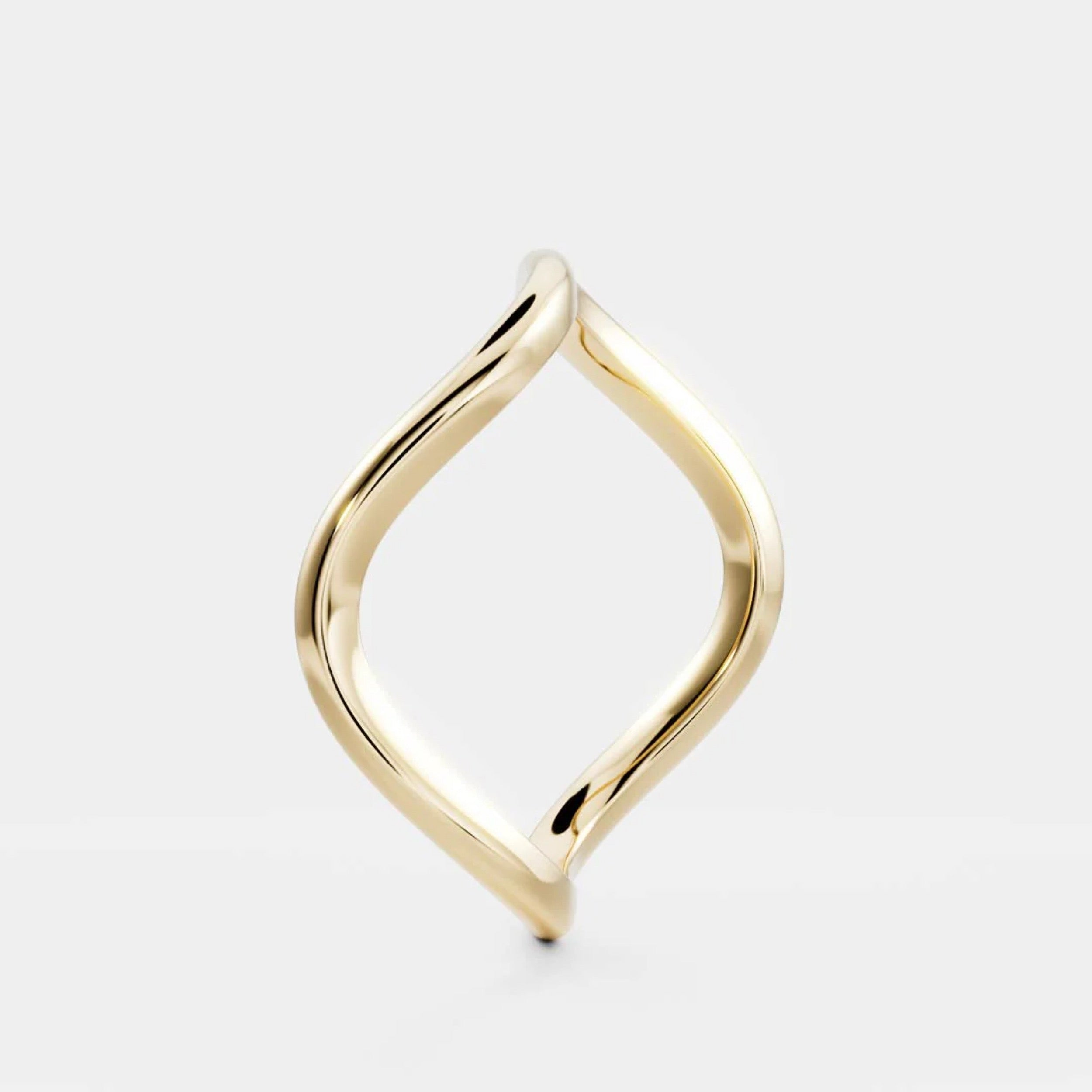 Plain Curved Wedding Band