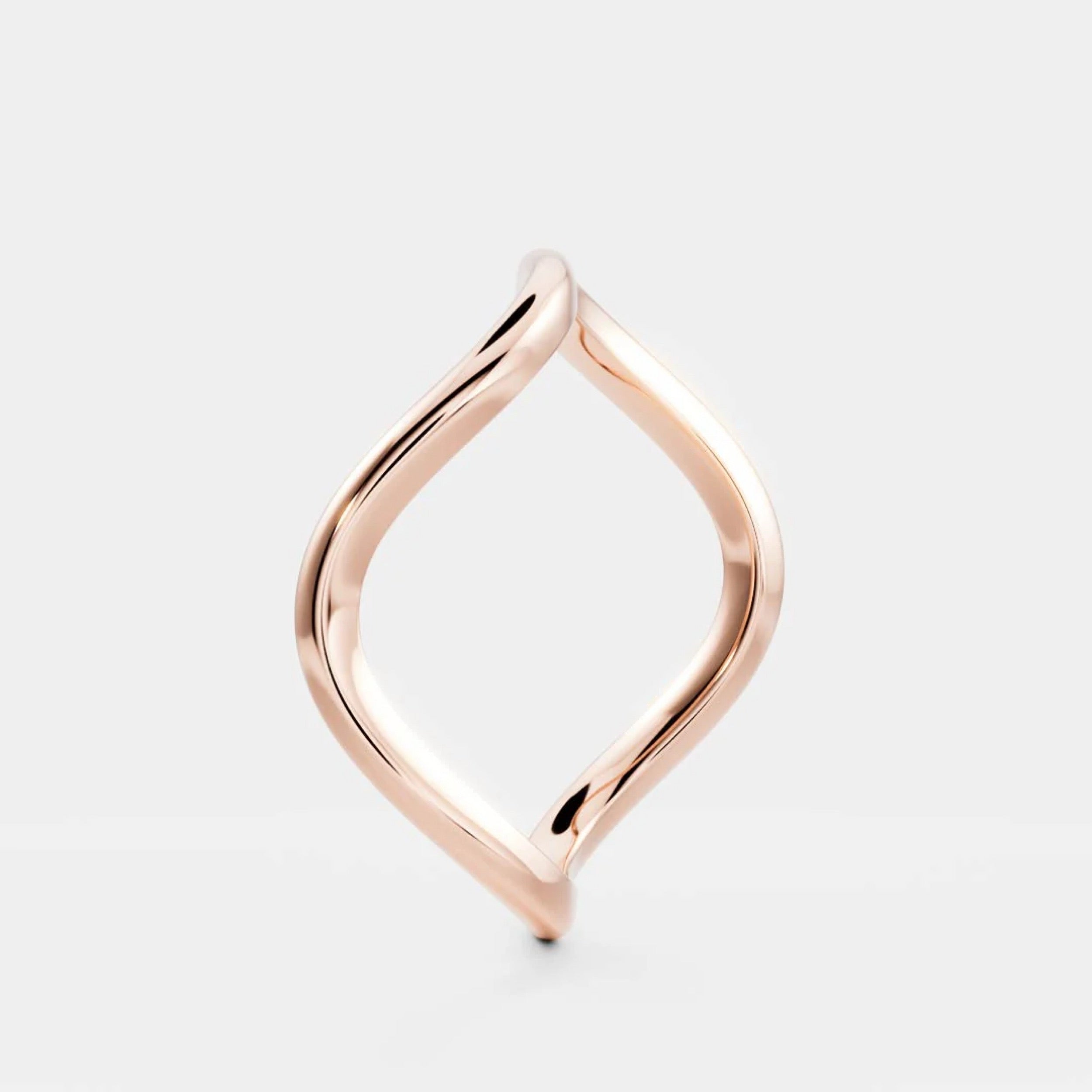 Plain Curved Wedding Band