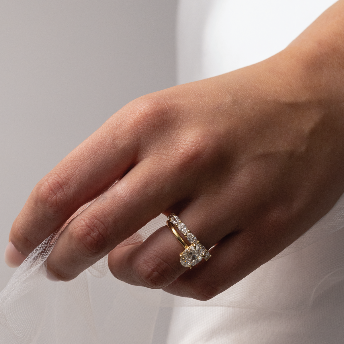 1.0- 3.5 CT Oval Lab Grown Diamond Solitaire Engagement Ring