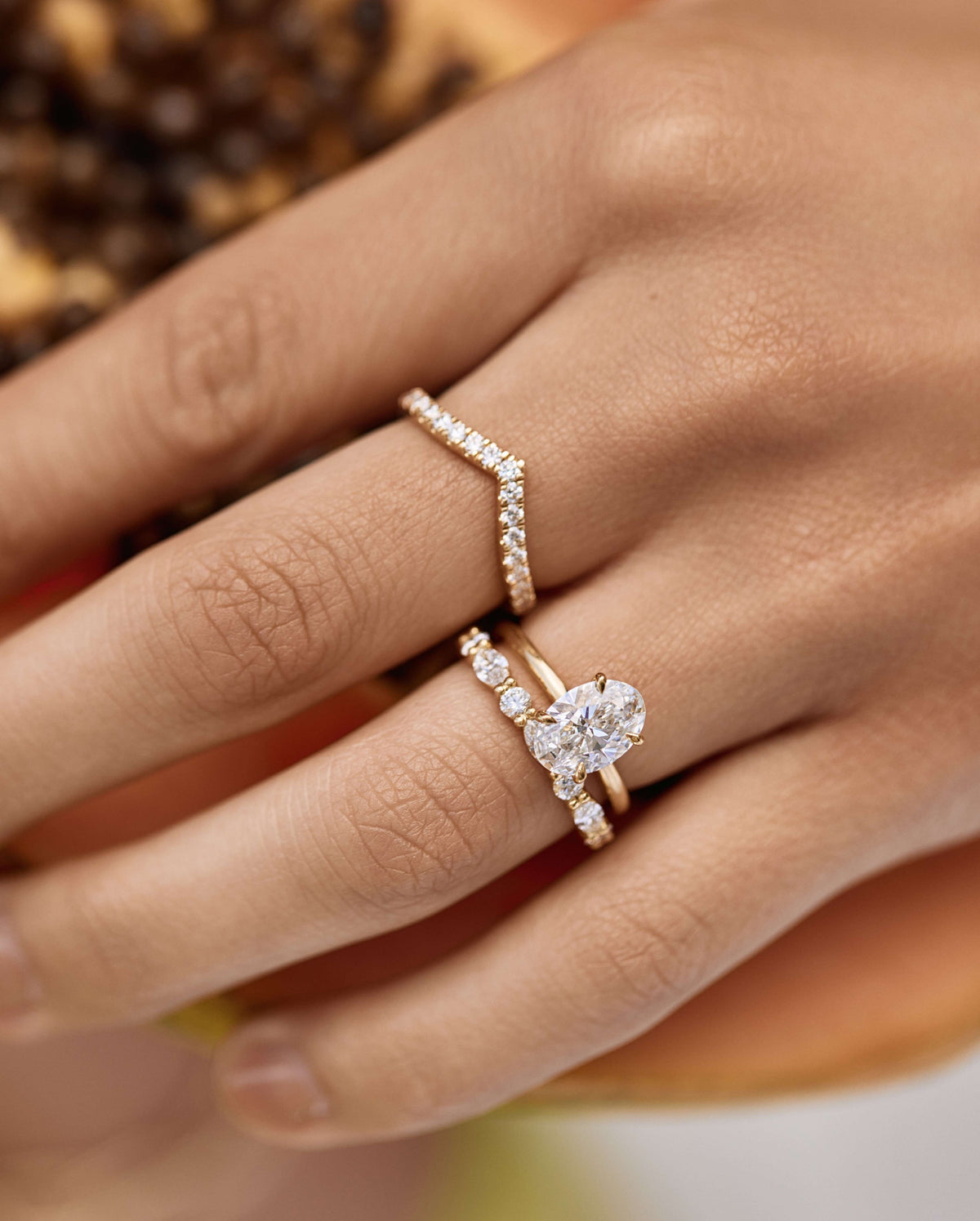 0.30 TCW Round Cut Lab Grown Diamond Curved Wedding Band