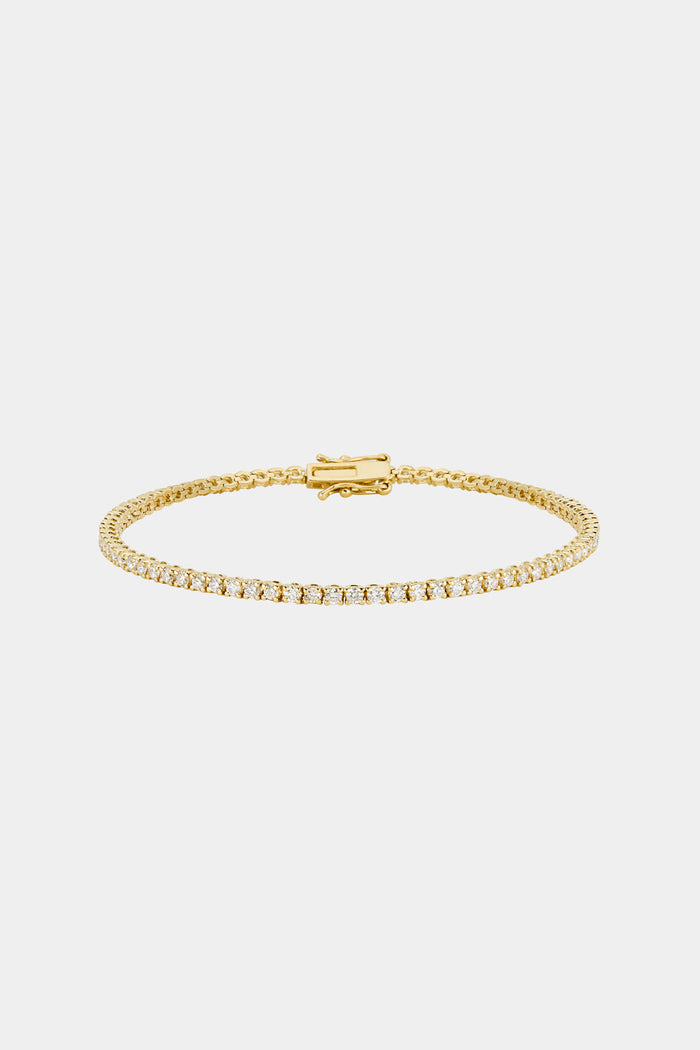 Round Lab Grown Diamond Tennis Bracelet