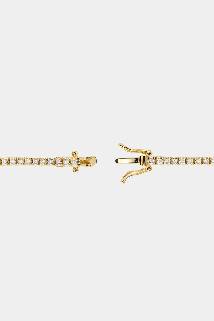 Round Lab Grown Diamond Tennis Bracelet