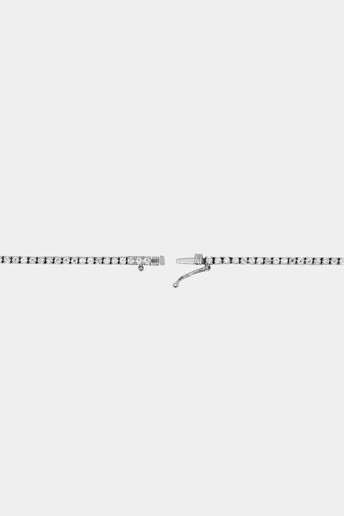 Round Lab Grown Diamond Tennis Necklace