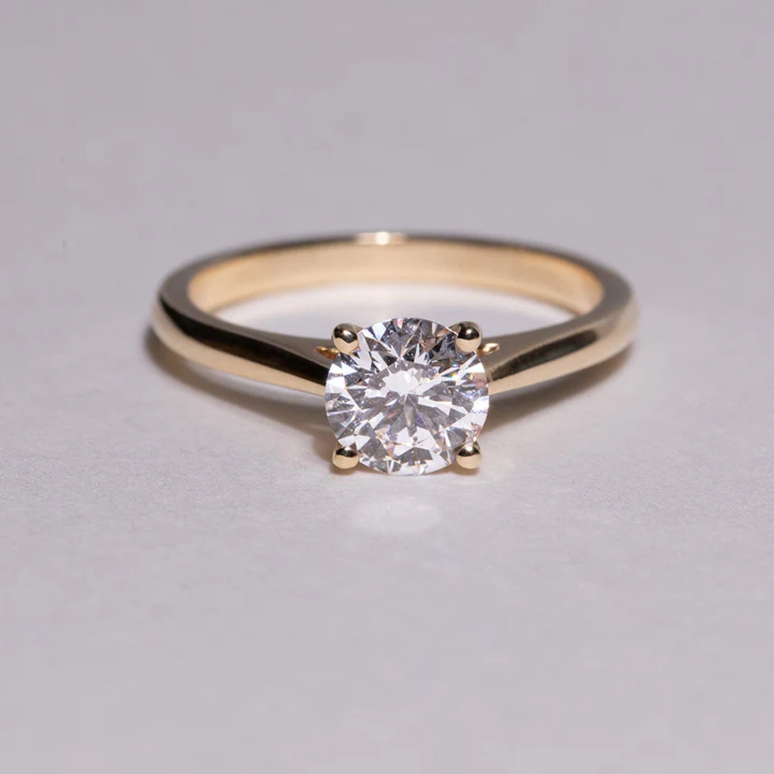 1.0 - 3.0 CT Round Cut CVD Diamond Solitaire Setting Engagement Ring 10
