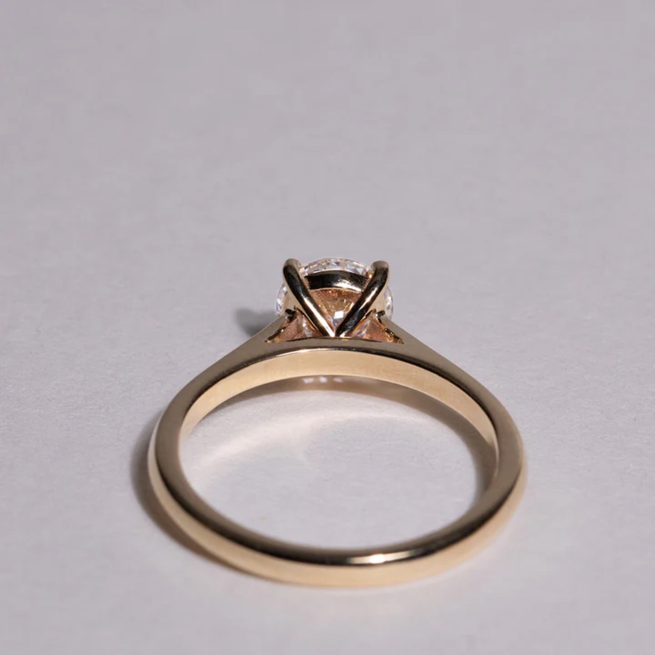 1.0 - 3.0 CT Round Cut CVD Diamond Solitaire Setting Engagement Ring 10