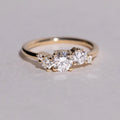 0.5 - 1.5 CT Round Cut CVD Diamond Cluster Setting Engagement Ring